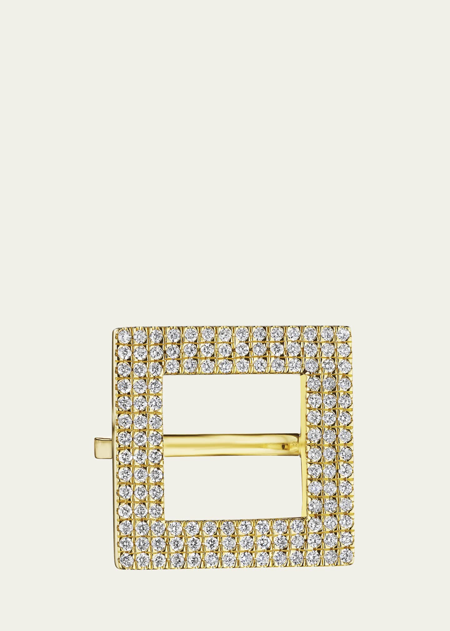 CADAR Foundation 18K Yellow Gold Diamond Pave Statement Ring Image 1 of 2