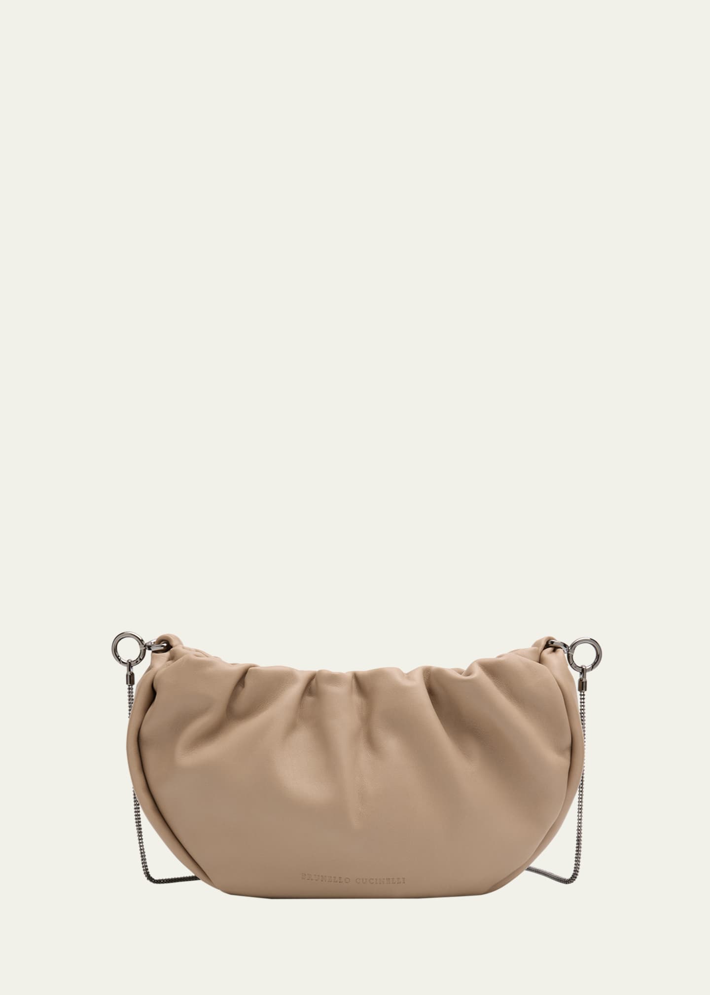 Brunello Cucinelli Brioche Leather Shoulder Bag Image 1 of 4