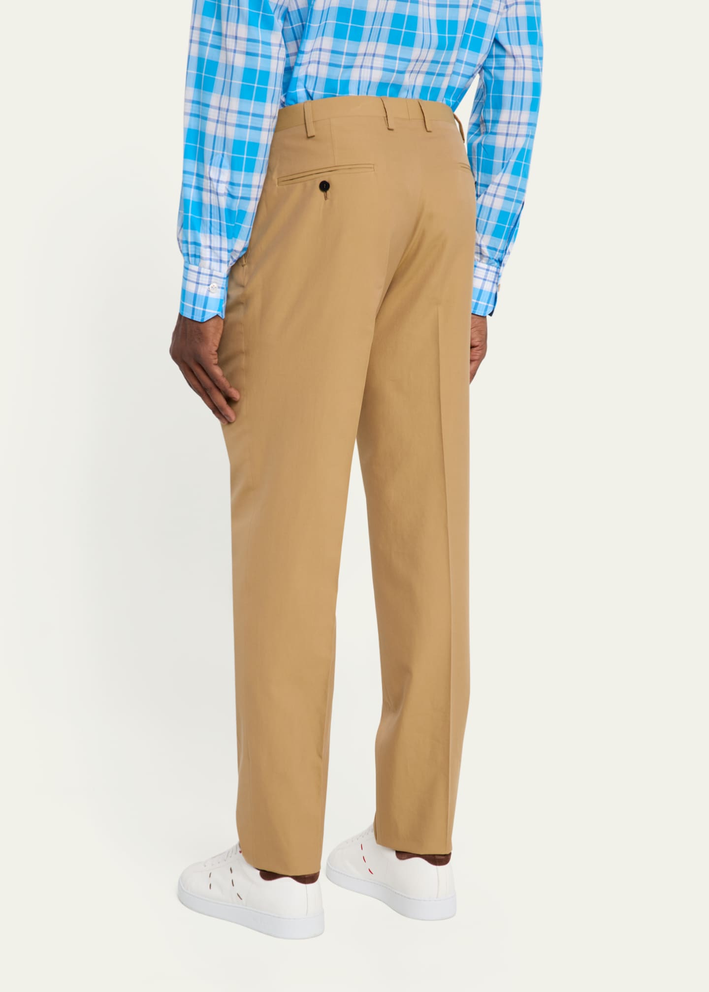 Kiton Men's Flat-Front Twill Pants Image 3 of 5