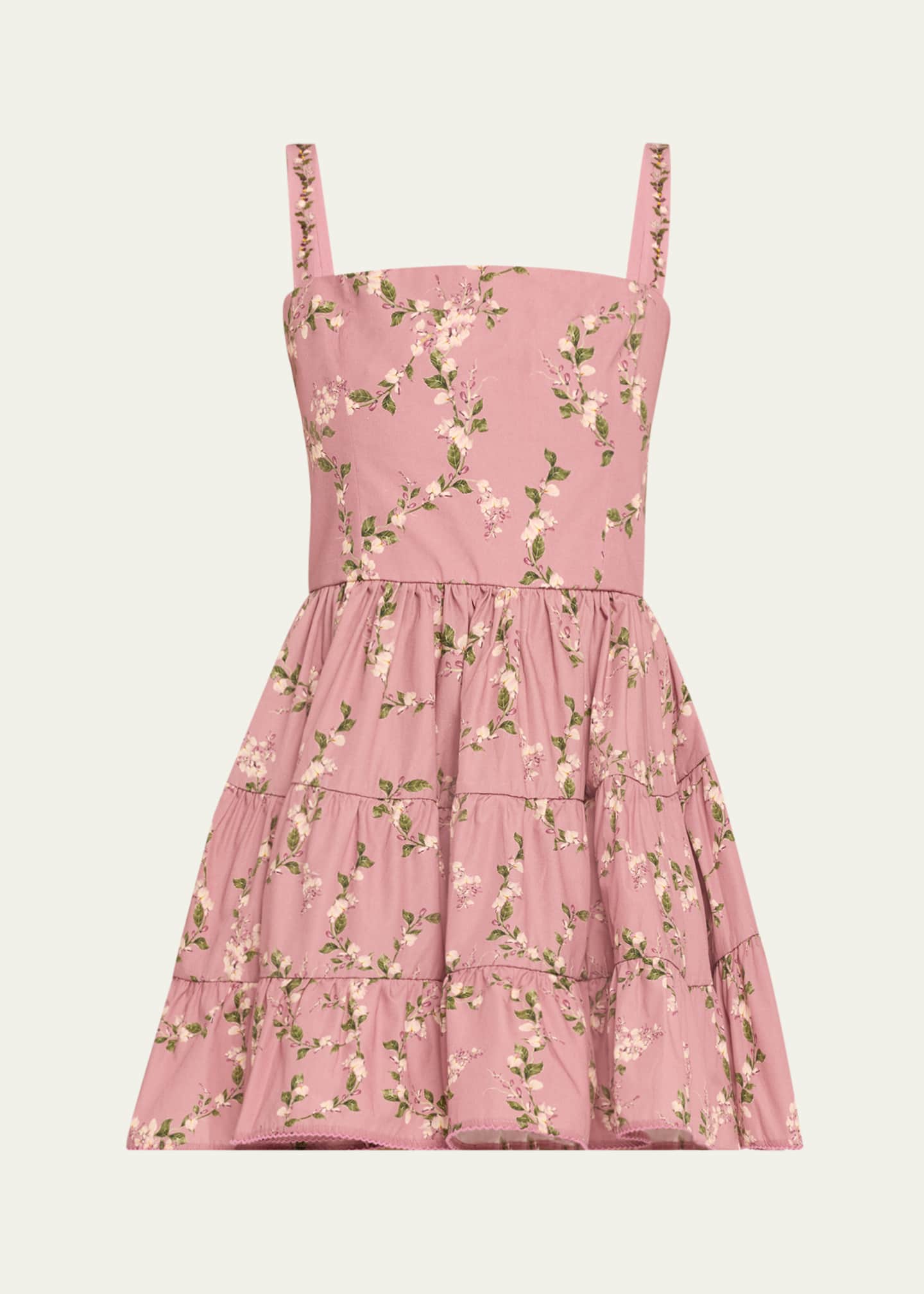 Agua by Agua Bendita Lima Wisteria Tiered Mini Dress Image 1 of 5