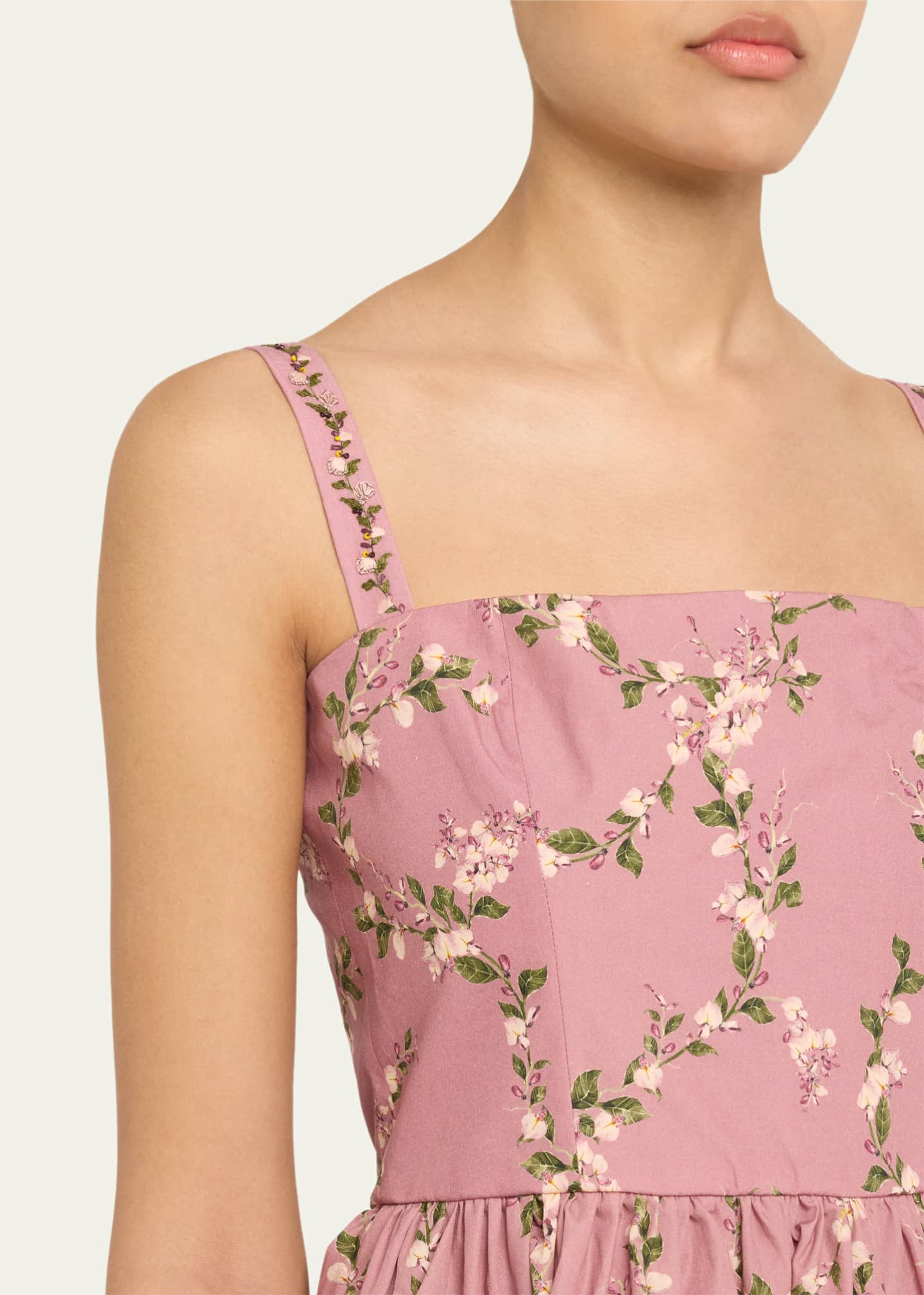 Agua by Agua Bendita Lima Wisteria Tiered Mini Dress Image 5 of 5