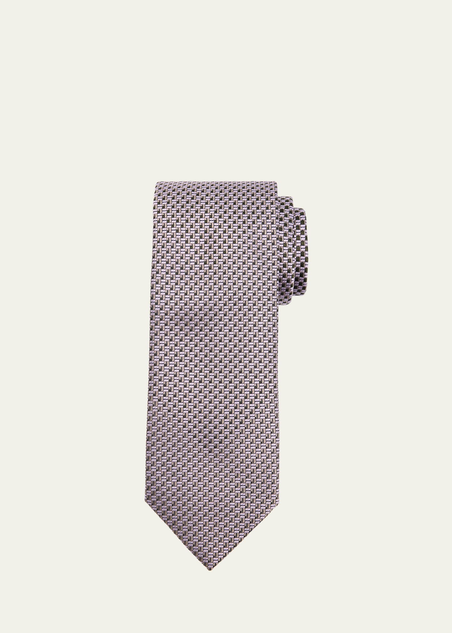 Brioni Men's Staggered Box Silk Tie