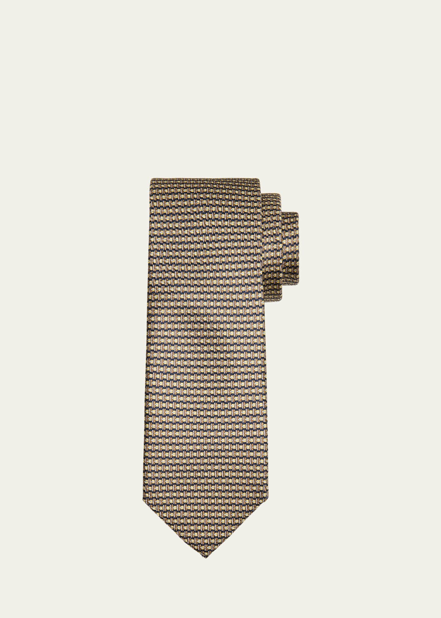 Brioni Men's Geometric Silk Tie