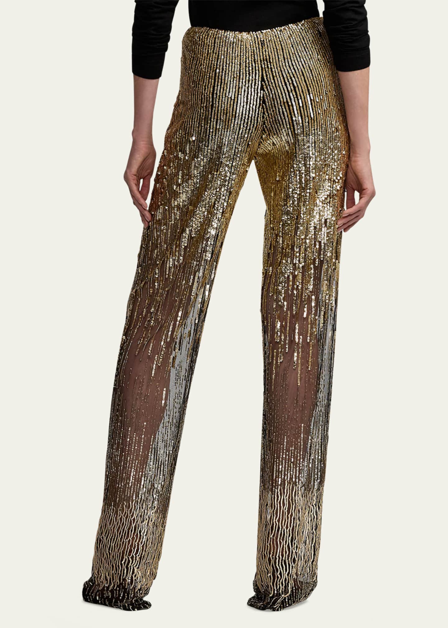 Ralph Lauren Collection Bradlee Embellished Tulle Pant Image 3 of 5