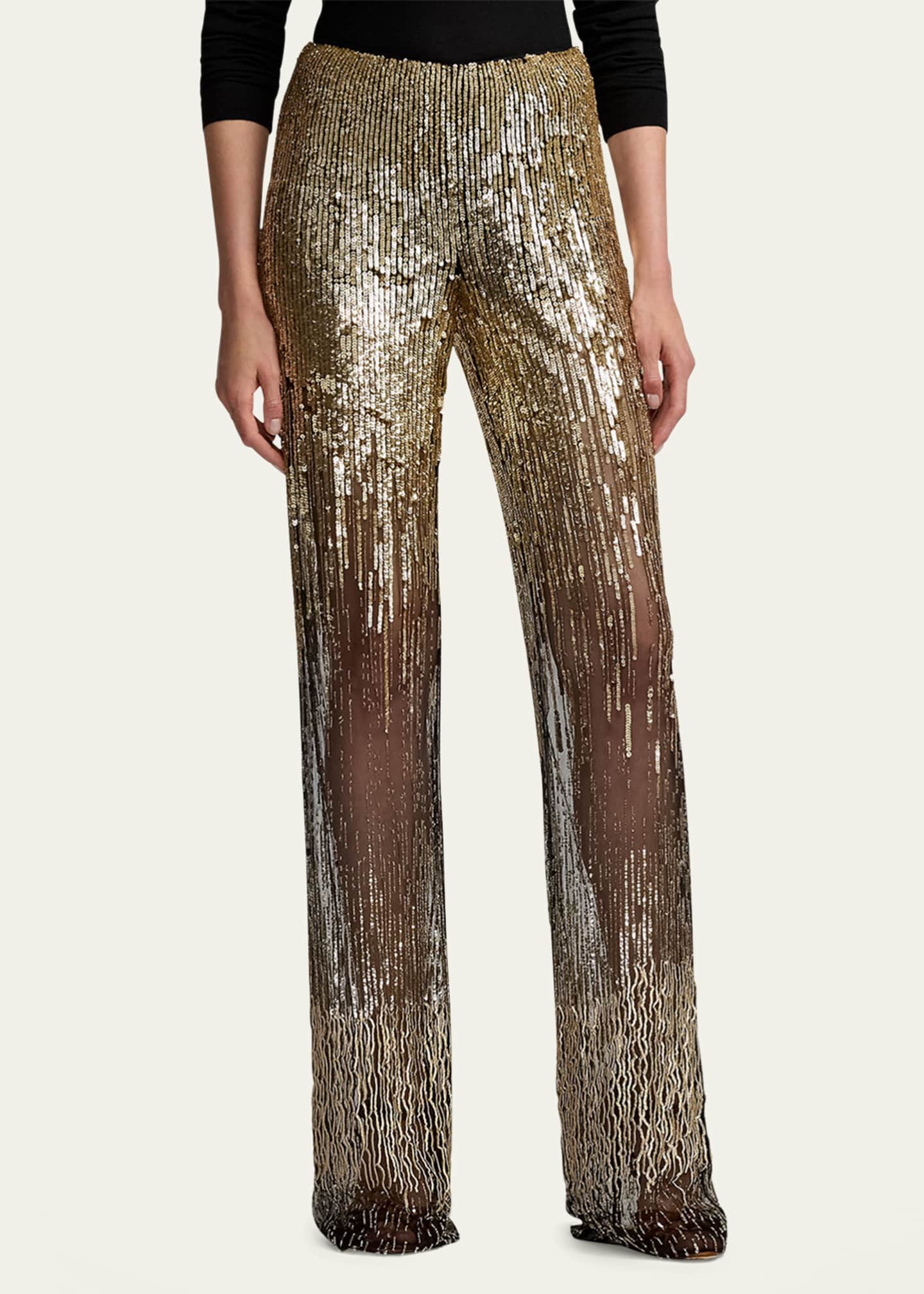 Ralph Lauren Collection Bradlee Embellished Tulle Pant Image 4 of 5