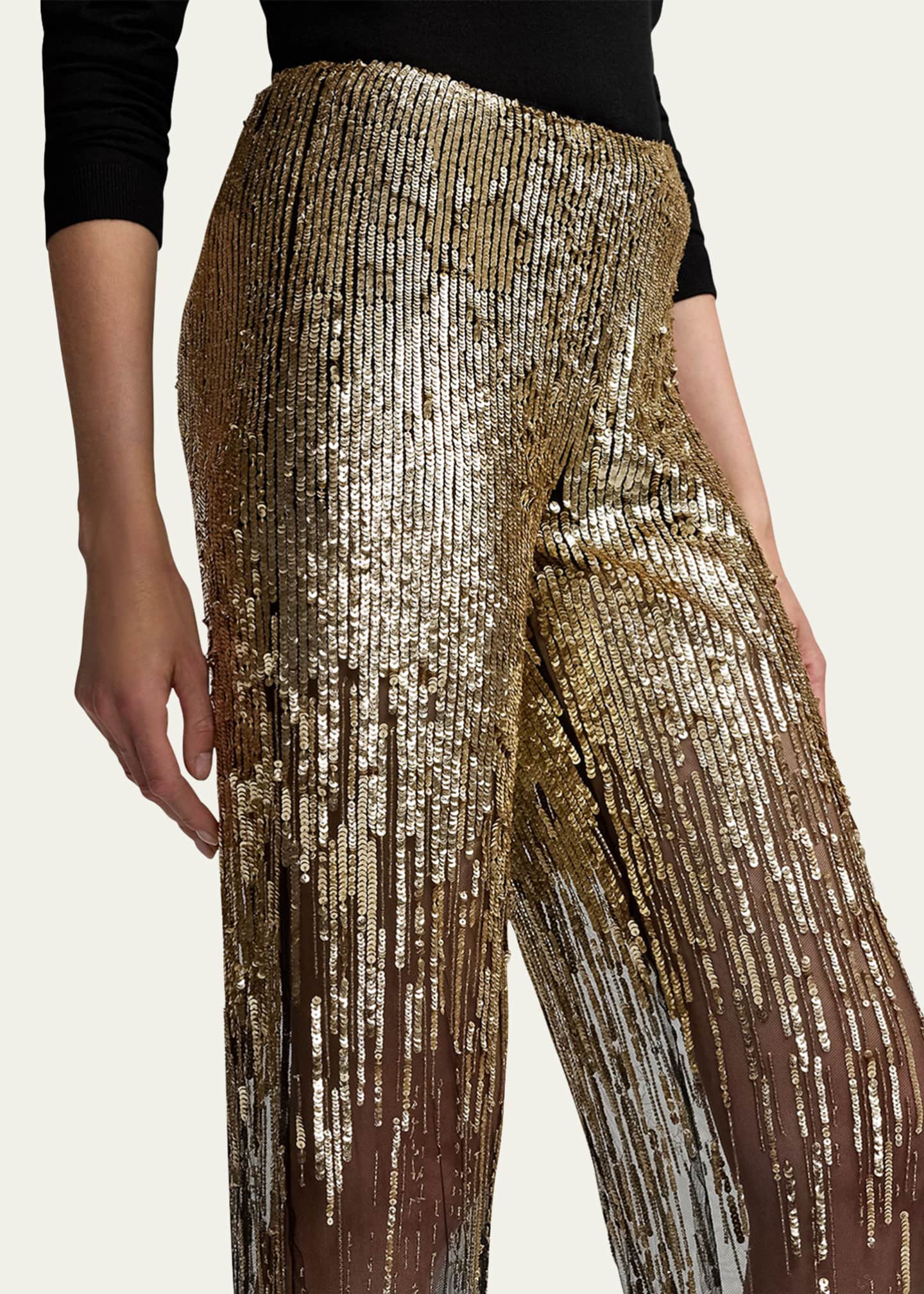 Ralph Lauren Collection Bradlee Embellished Tulle Pant Image 5 of 5