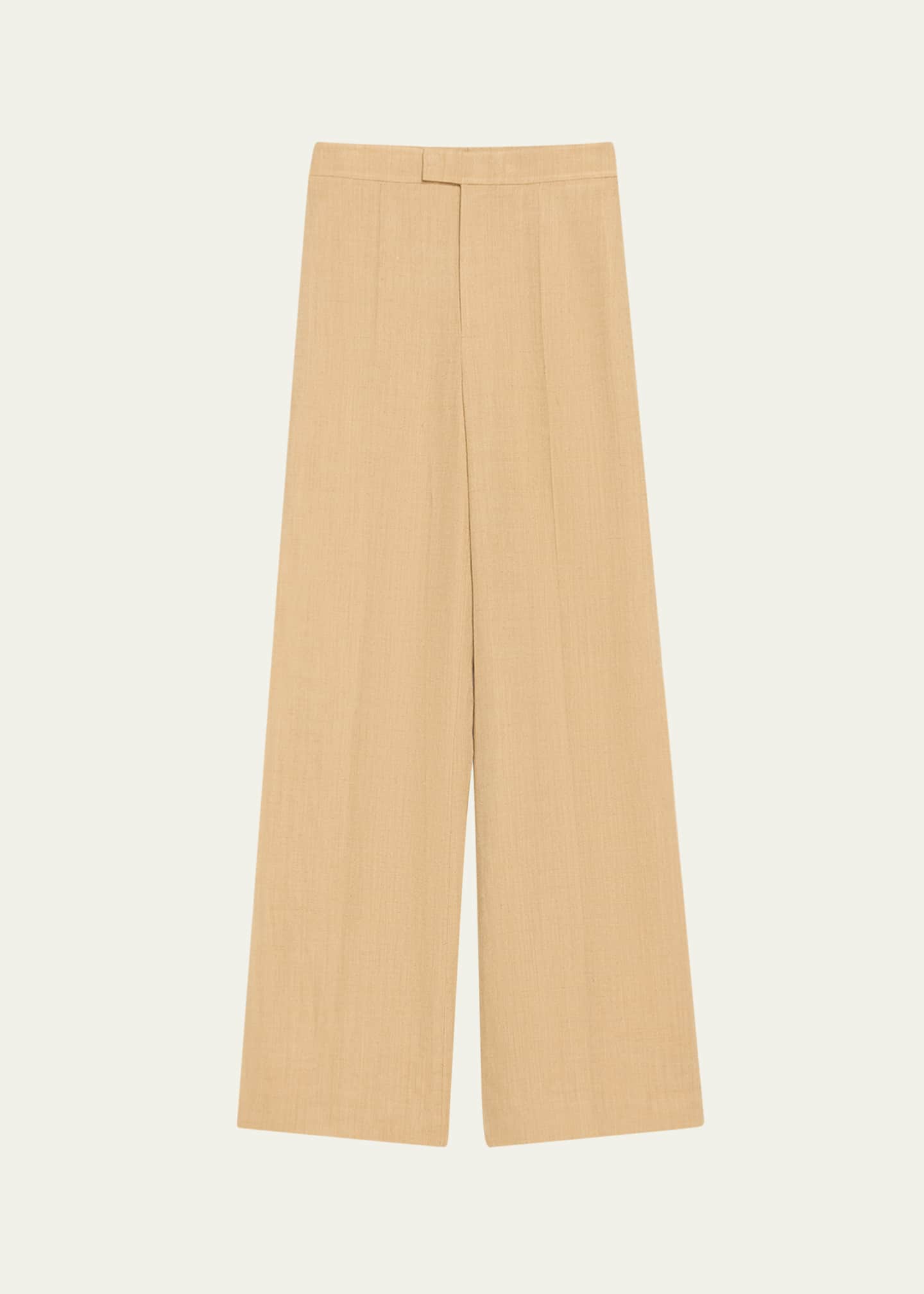 Ralph Lauren Collection Dean Silk-Linen Twill Pants Image 1 of 5