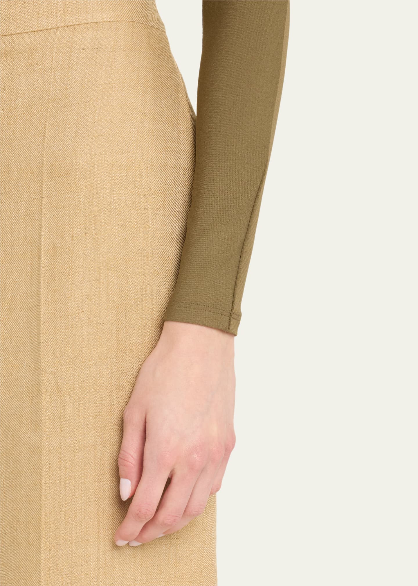 Ralph Lauren Collection Dean Silk-Linen Twill Pants Image 5 of 5