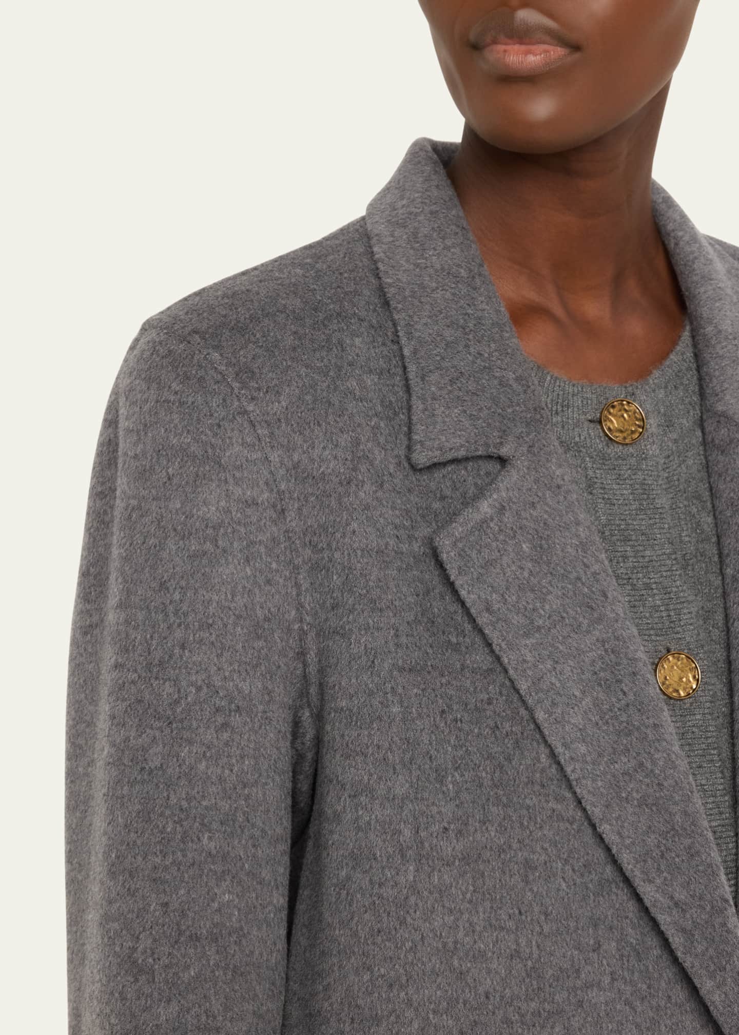Toteme Long Classic Wool Coat Image 5 of 5