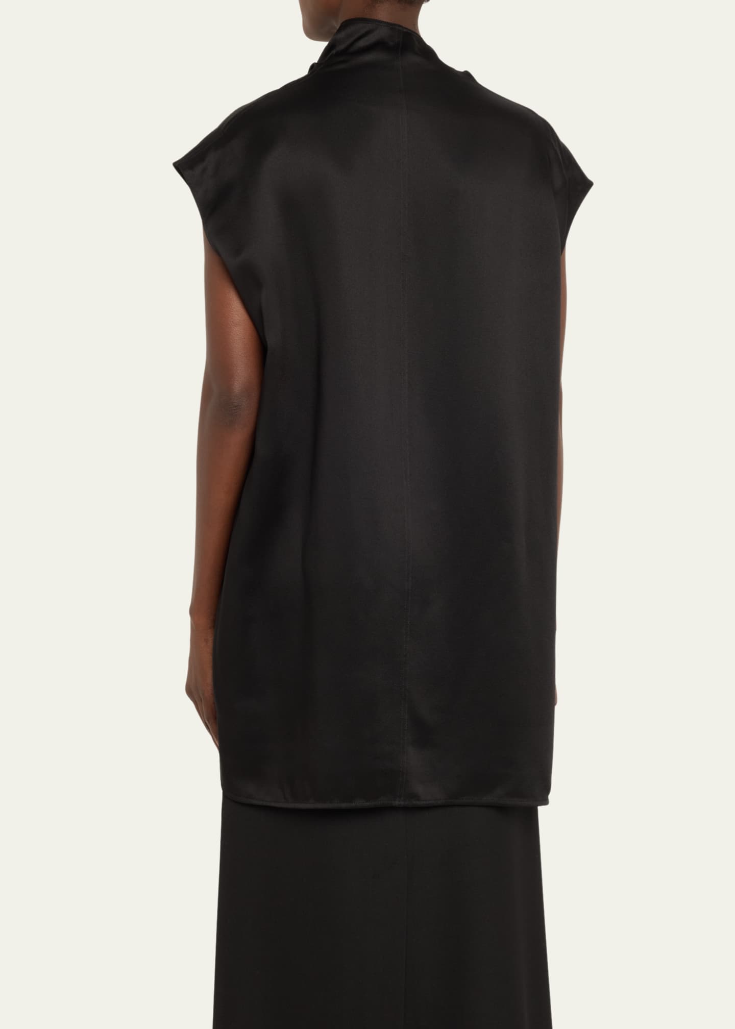 Sleeveless Funnel Neck Top
