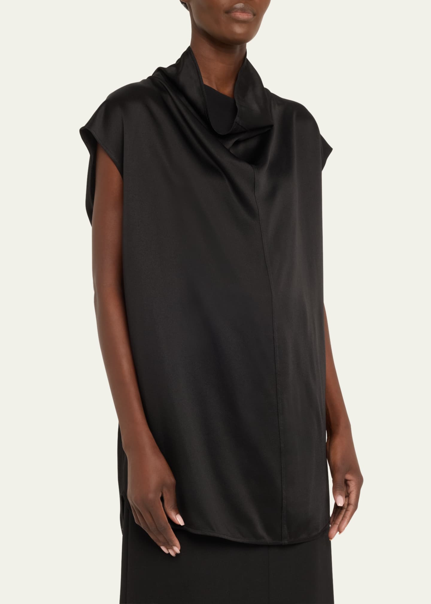 Sleeveless Funnel Neck Top