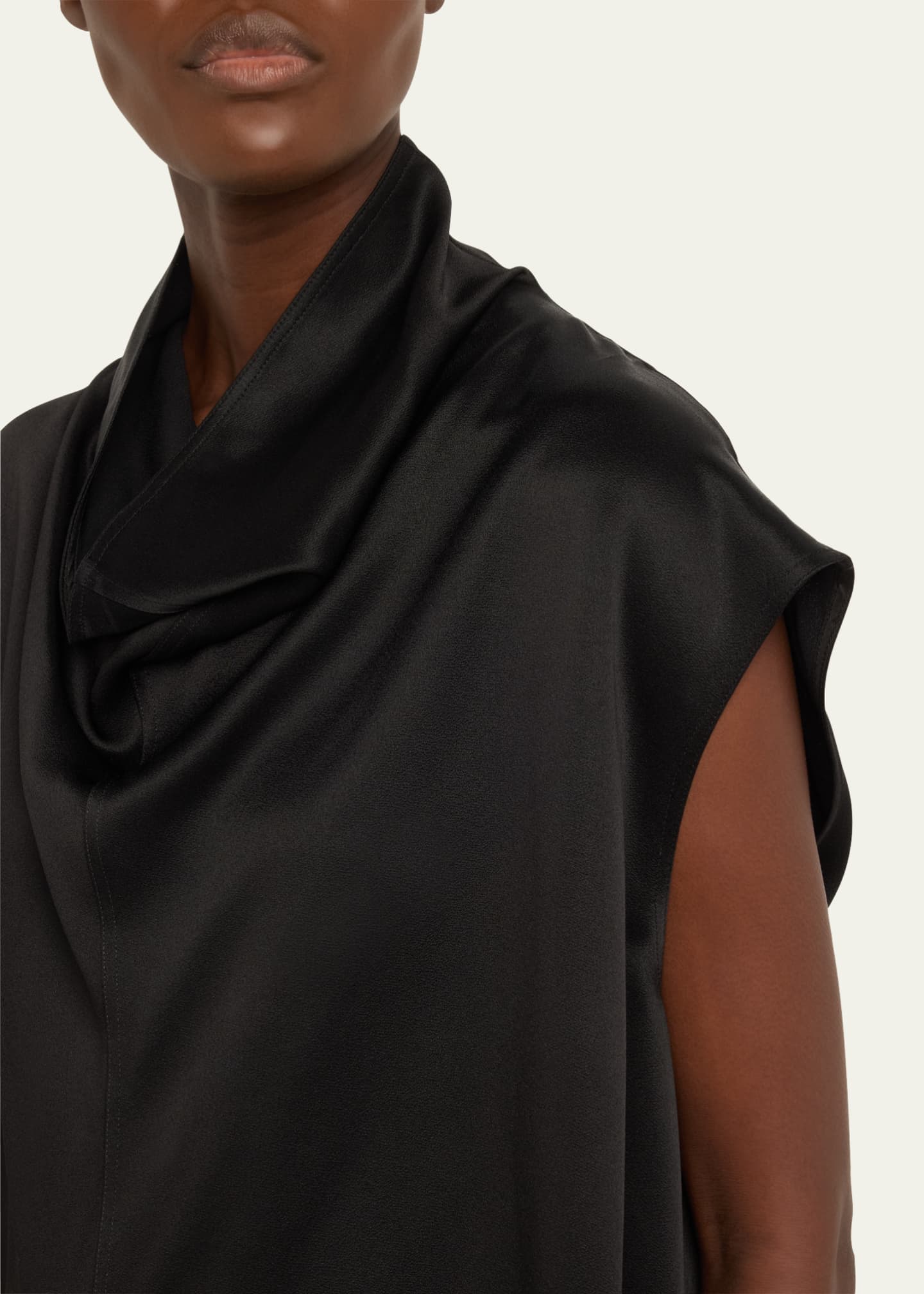 Sleeveless Funnel Neck Top
