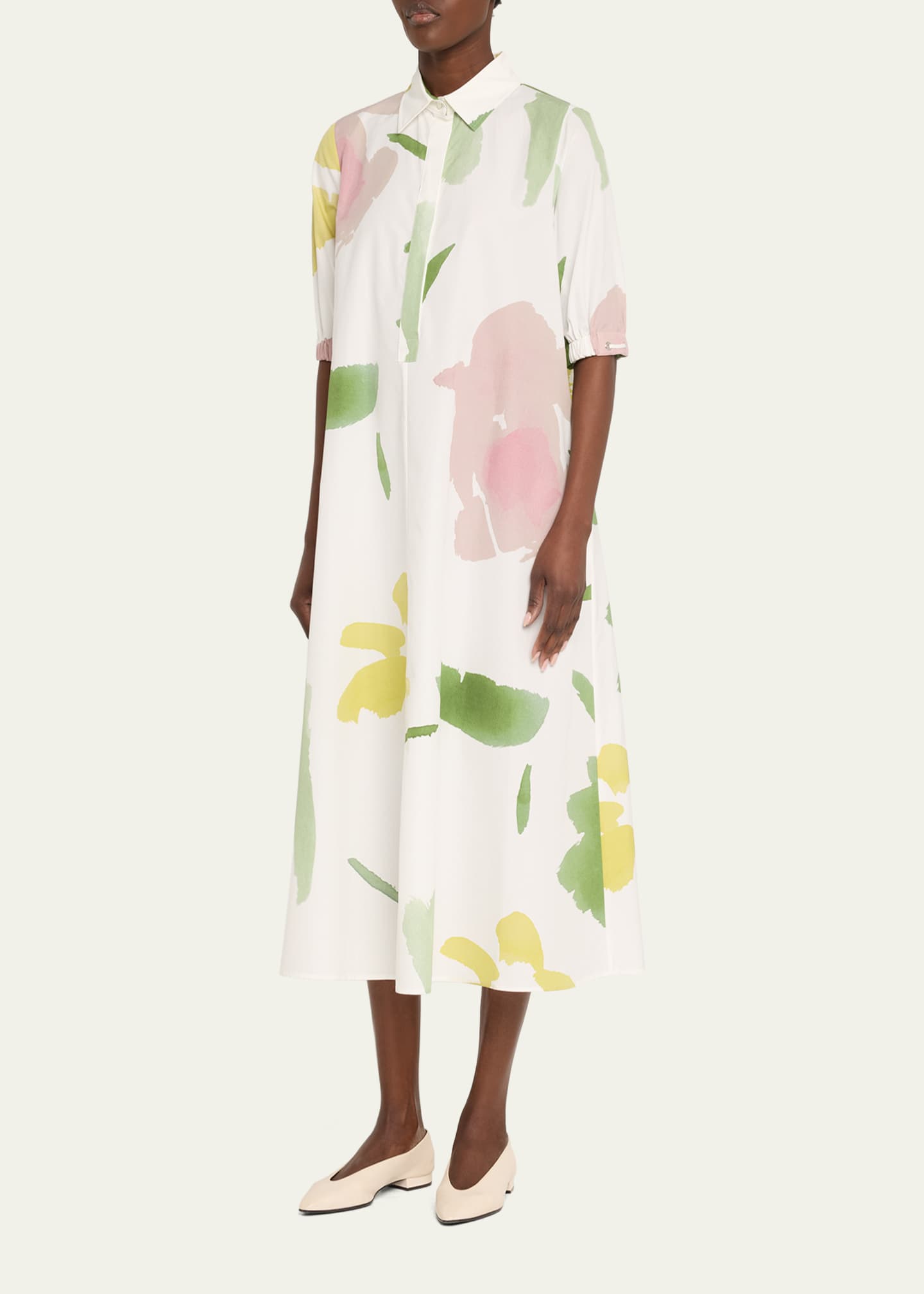 Max Mara Canter Abstract Print Dress Image 4 of 5