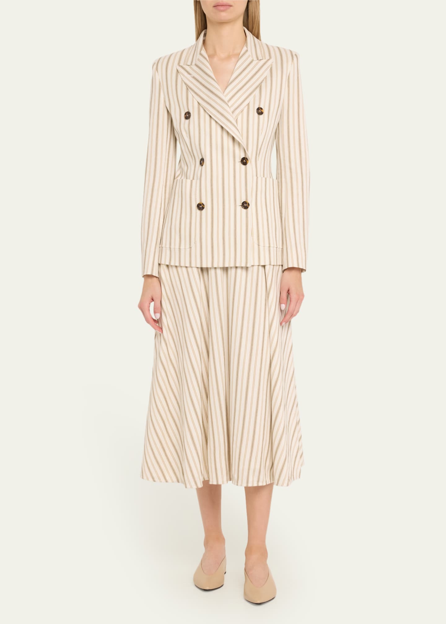 Max Mara Pensile Stripe Double-Breasted Blazer Image 2 of 5