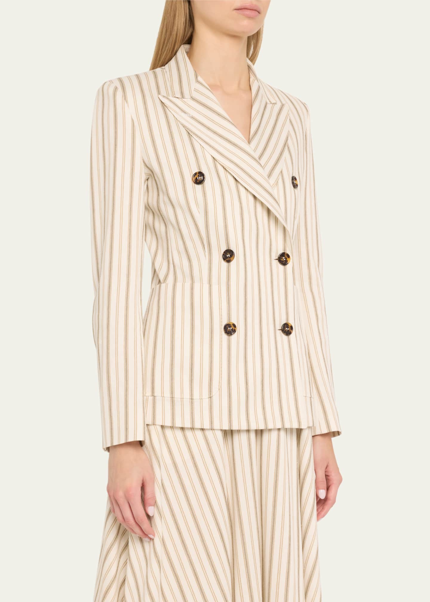 Max Mara Pensile Stripe Double-Breasted Blazer Image 4 of 5