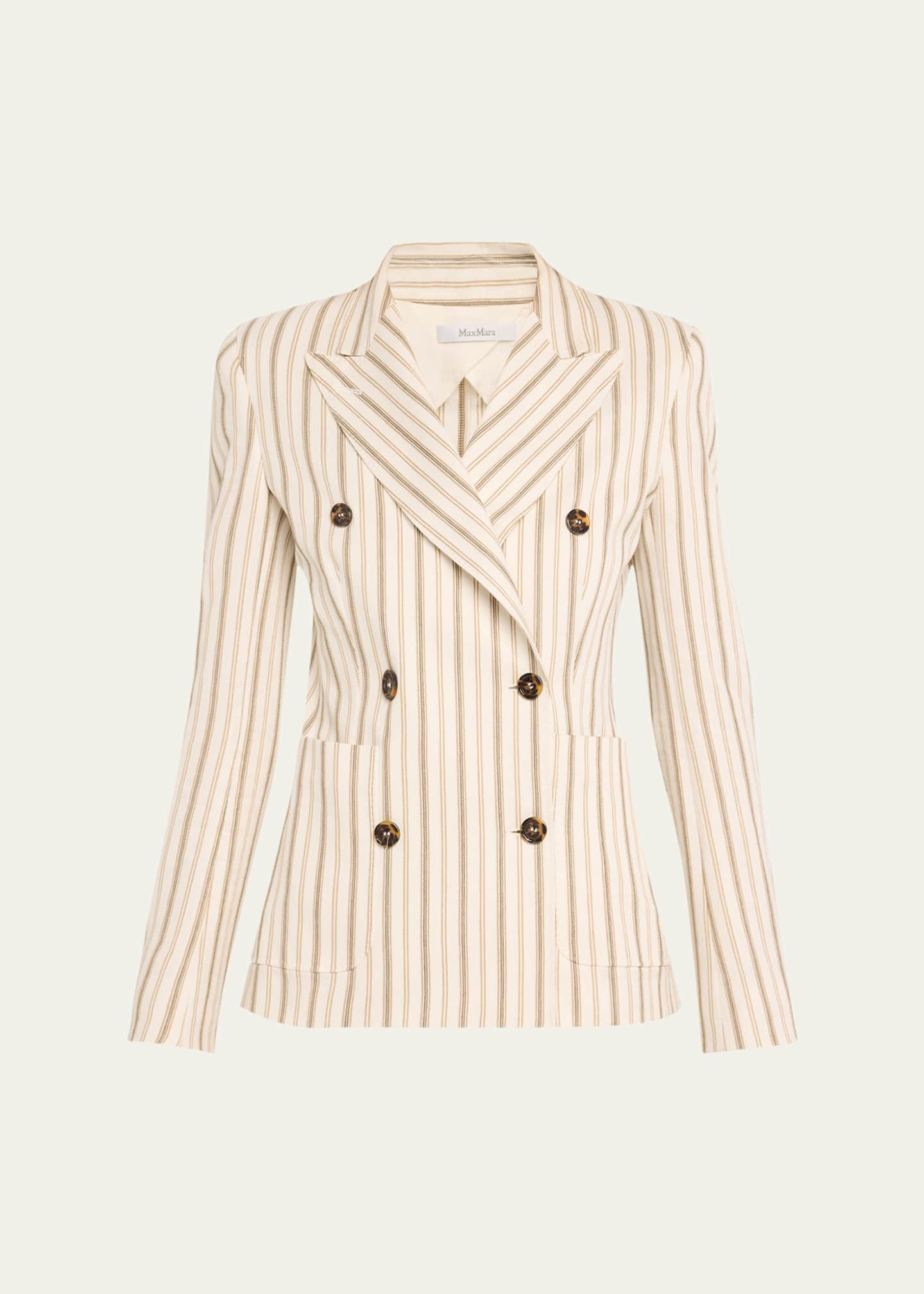 Max Mara Pensile Stripe Double-Breasted Blazer Image 1 of 5