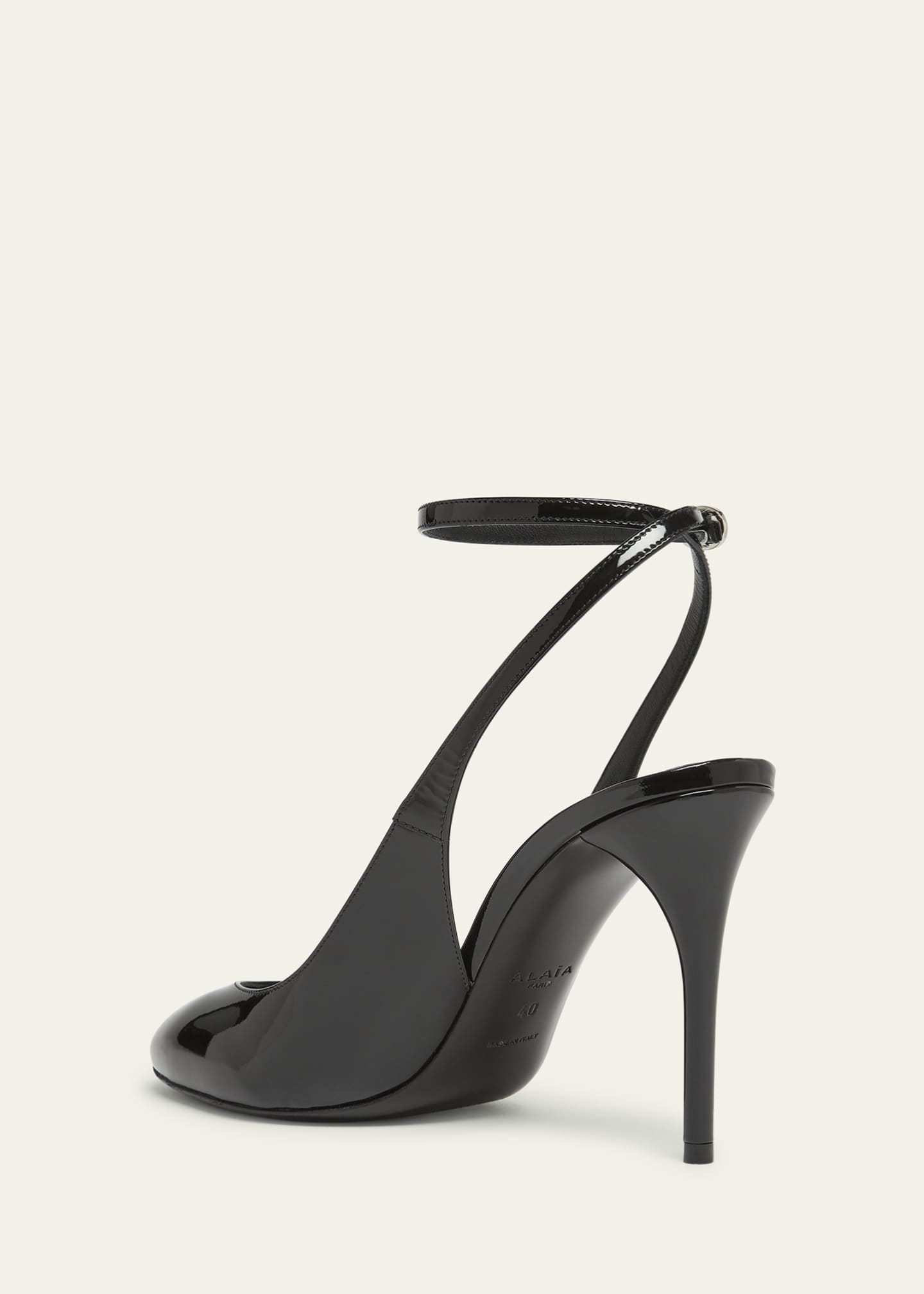 ALAIA Patent Leather Slingback Pumps Image 2 of 4
