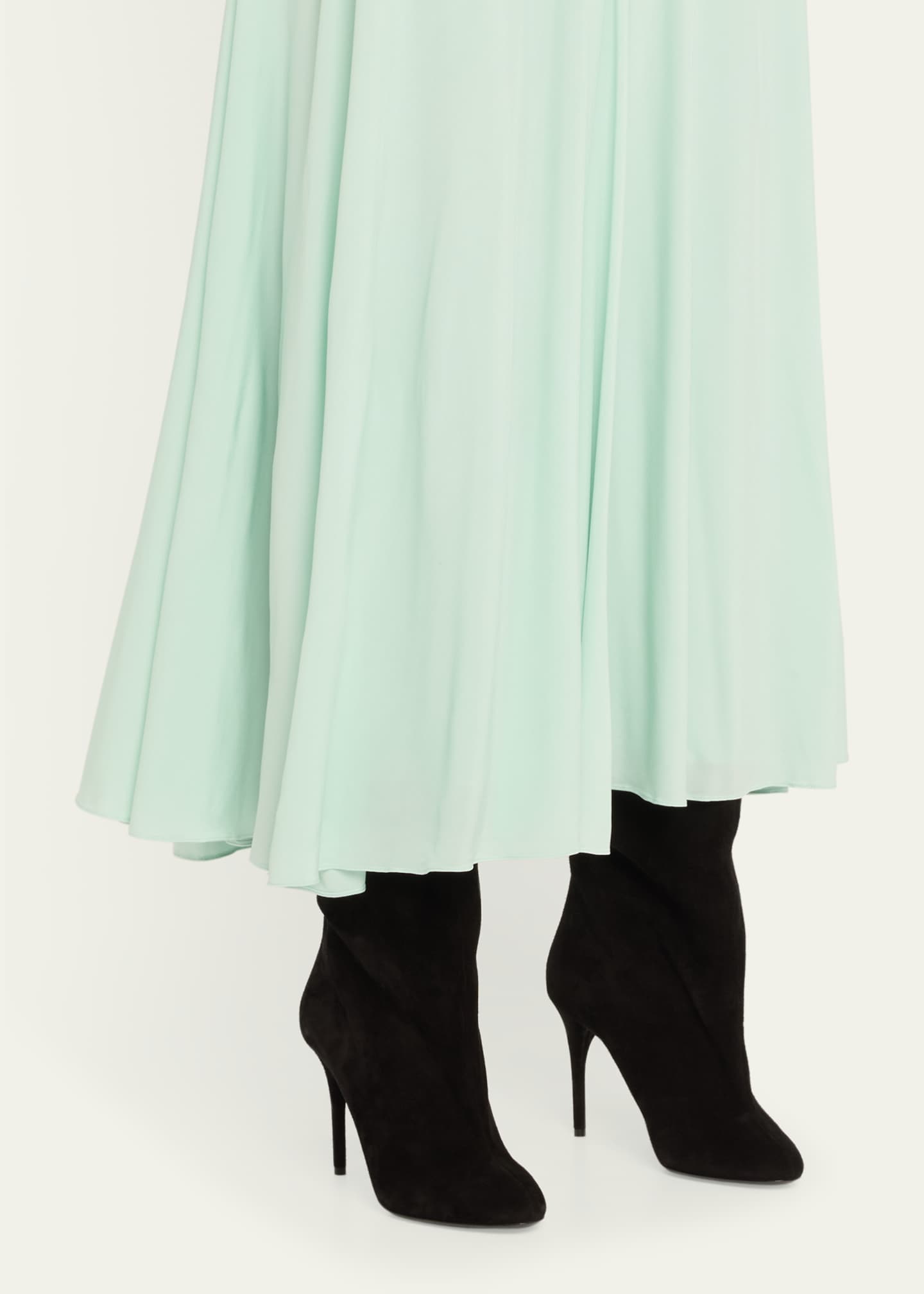 ALAIA Cuissardes Stiletto Leather Knee Boots Image 2 of 6