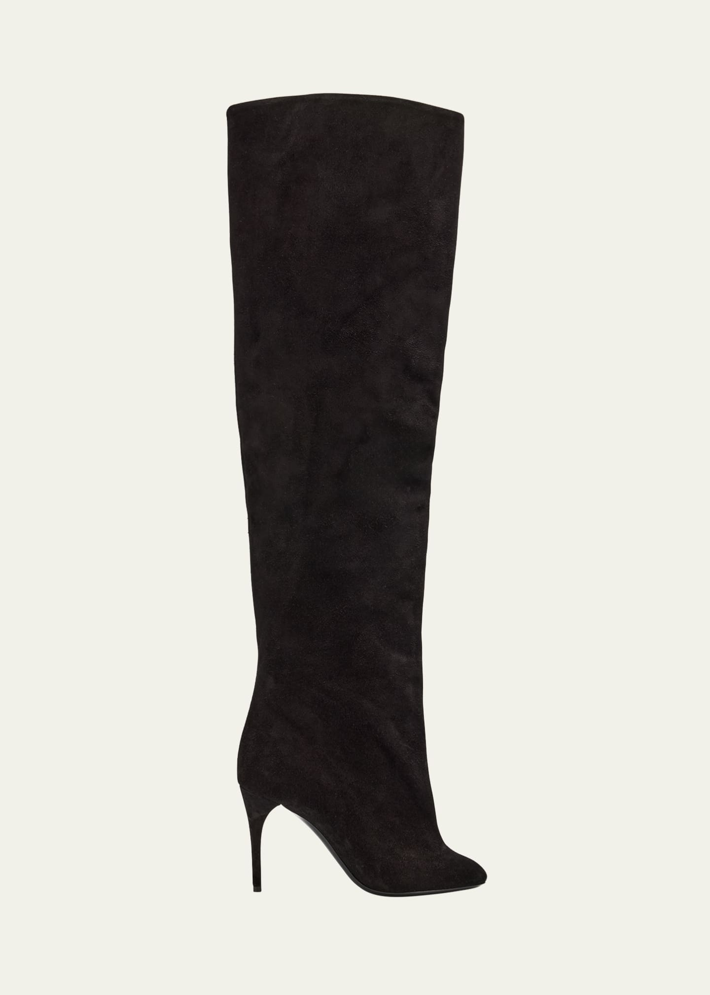 ALAIA Cuissardes Stiletto Leather Knee Boots Image 1 of 6