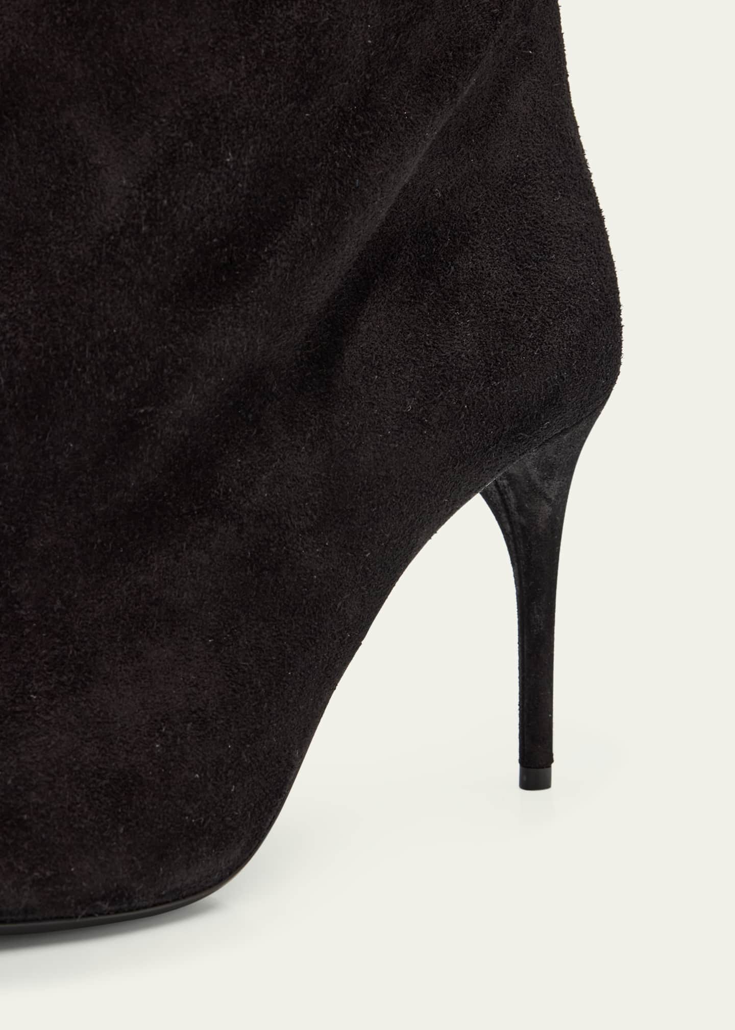 ALAIA Cuissardes Stiletto Leather Knee Boots Image 5 of 6