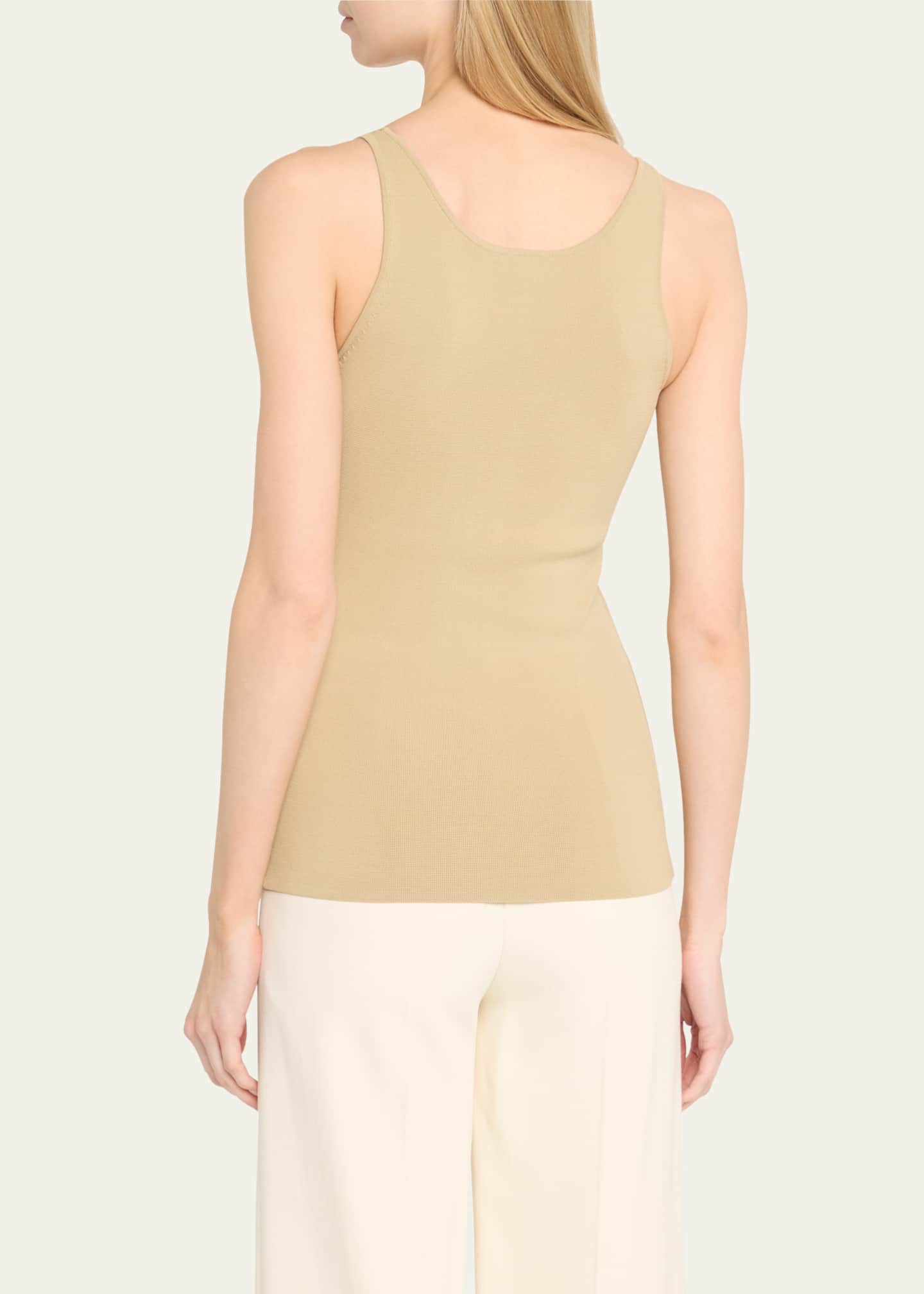 Toteme Compact Knit Tank Top Image 3 of 5