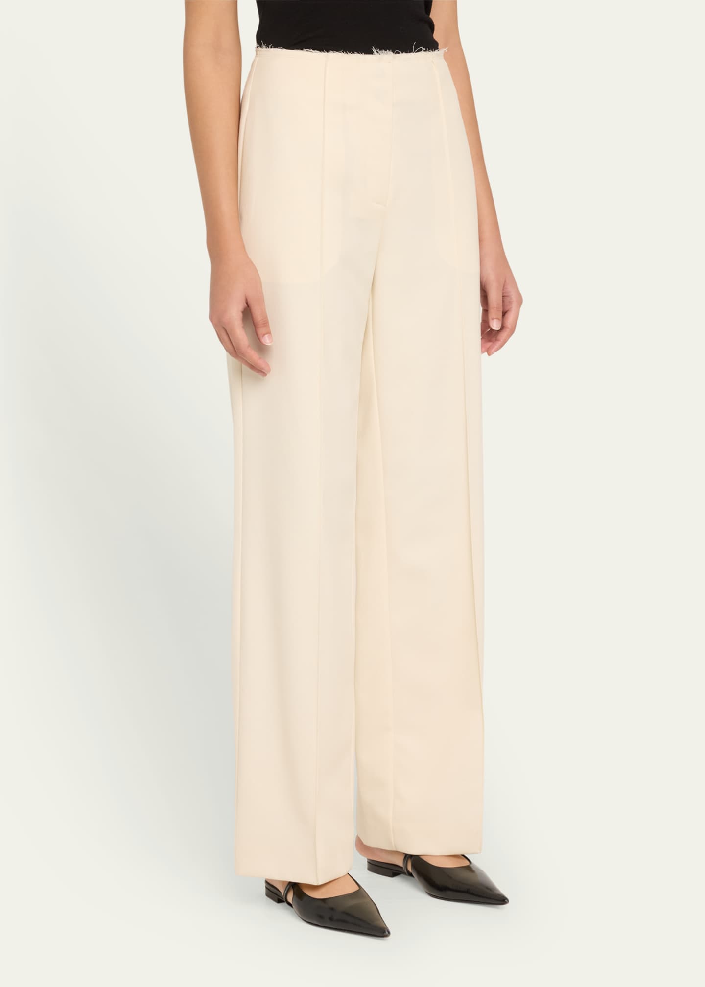 Courtney Zheng Leon Wool Raw-Edge Pants Image 4 of 5