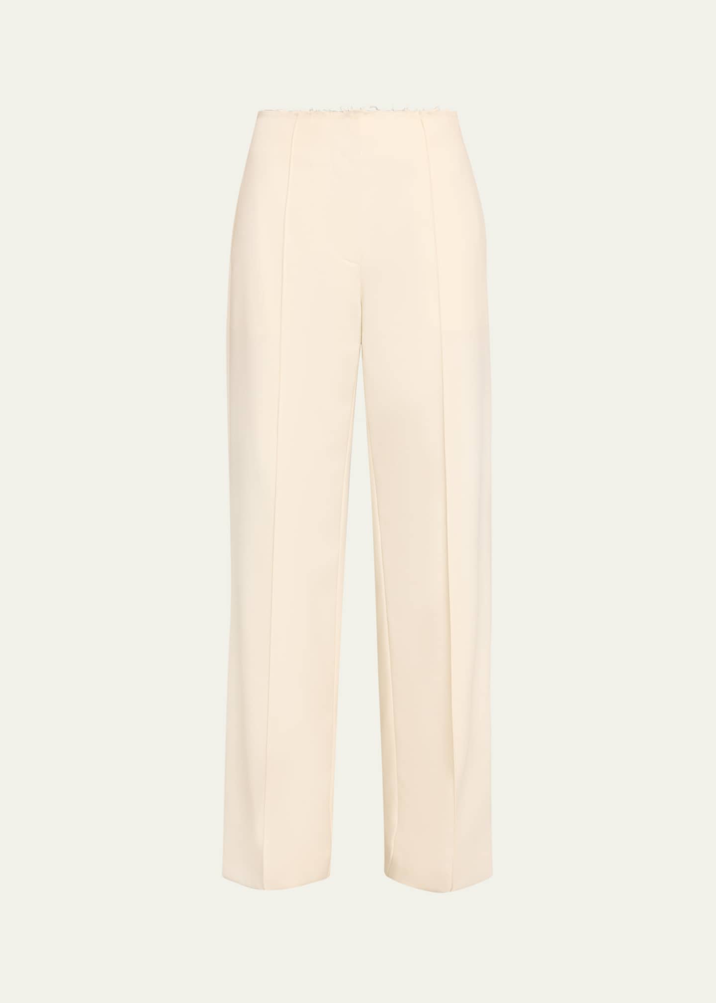 Courtney Zheng Leon Wool Raw-Edge Pants Image 1 of 5