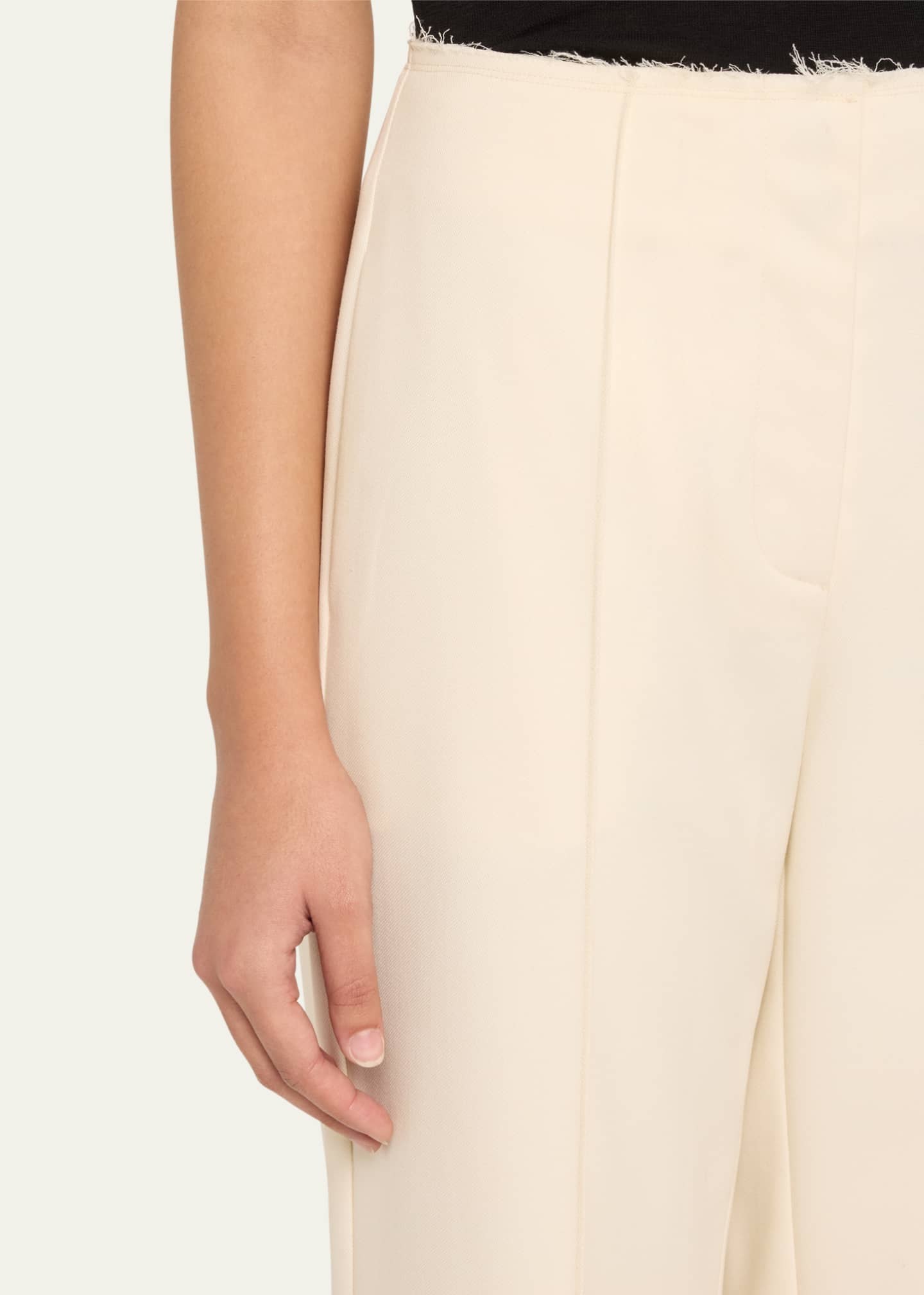 Courtney Zheng Leon Wool Raw-Edge Pants Image 5 of 5