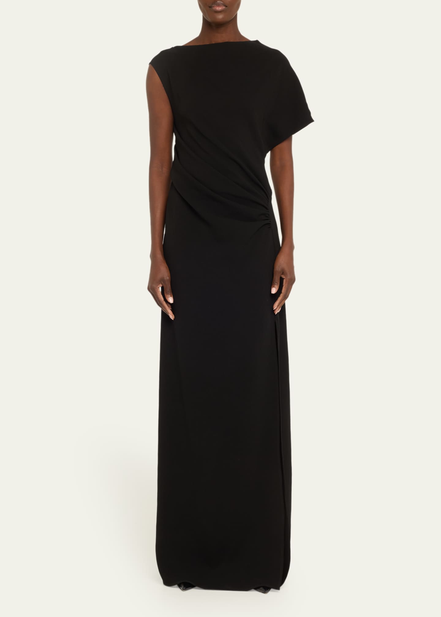 Asymmetric Twist Back Gown - Thumbnail 2