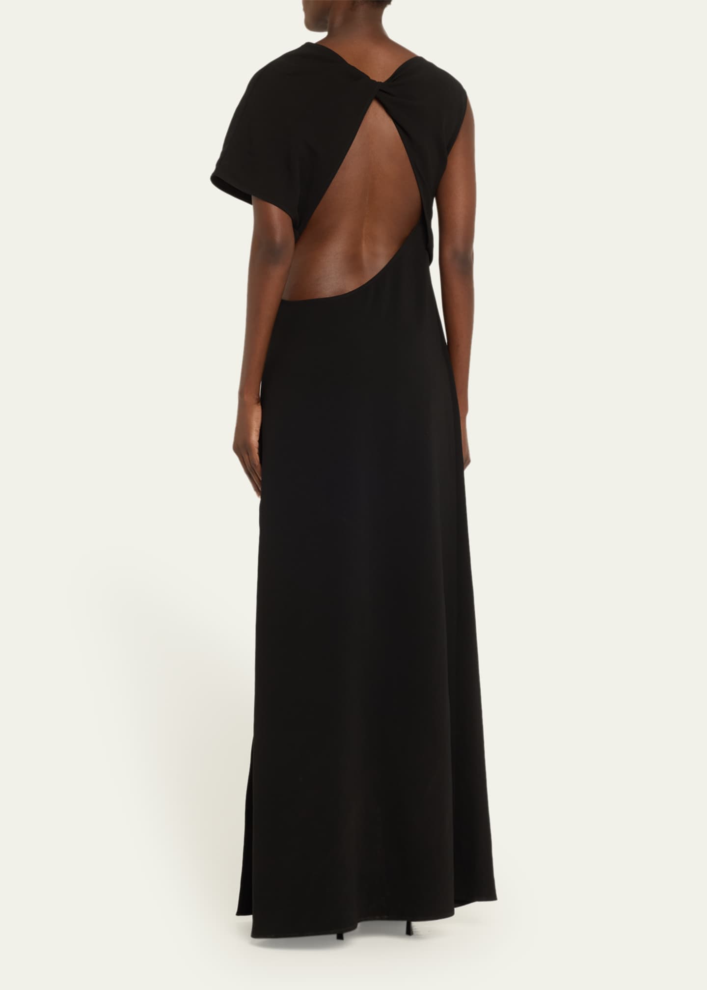 Asymmetric Twist Back Gown - Thumbnail 3