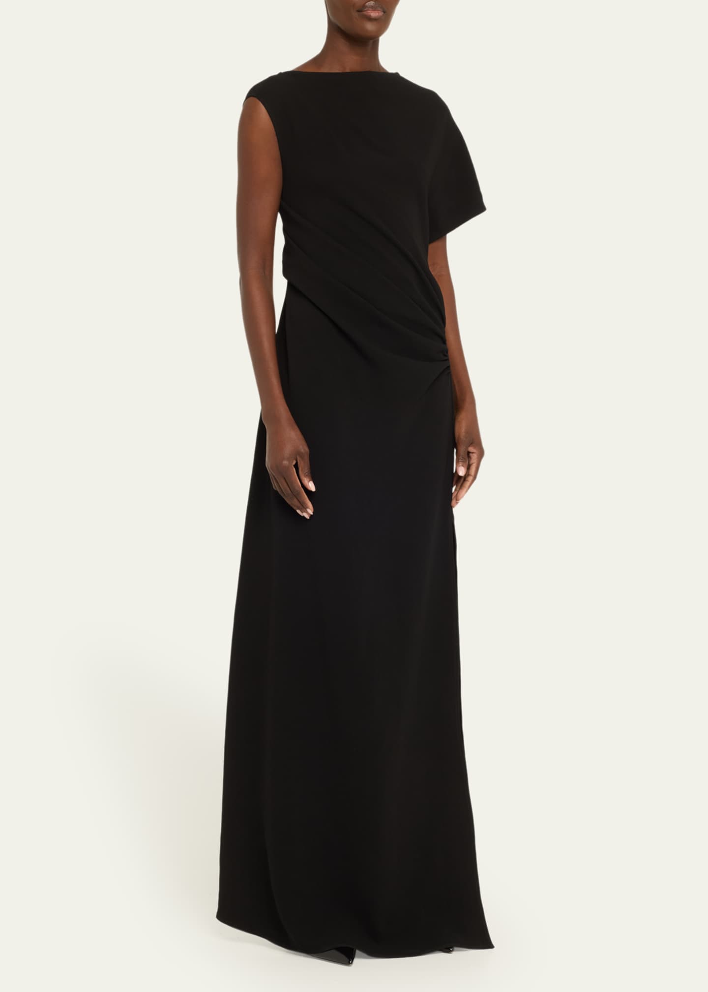 Asymmetric Twist Back Gown - Thumbnail 4