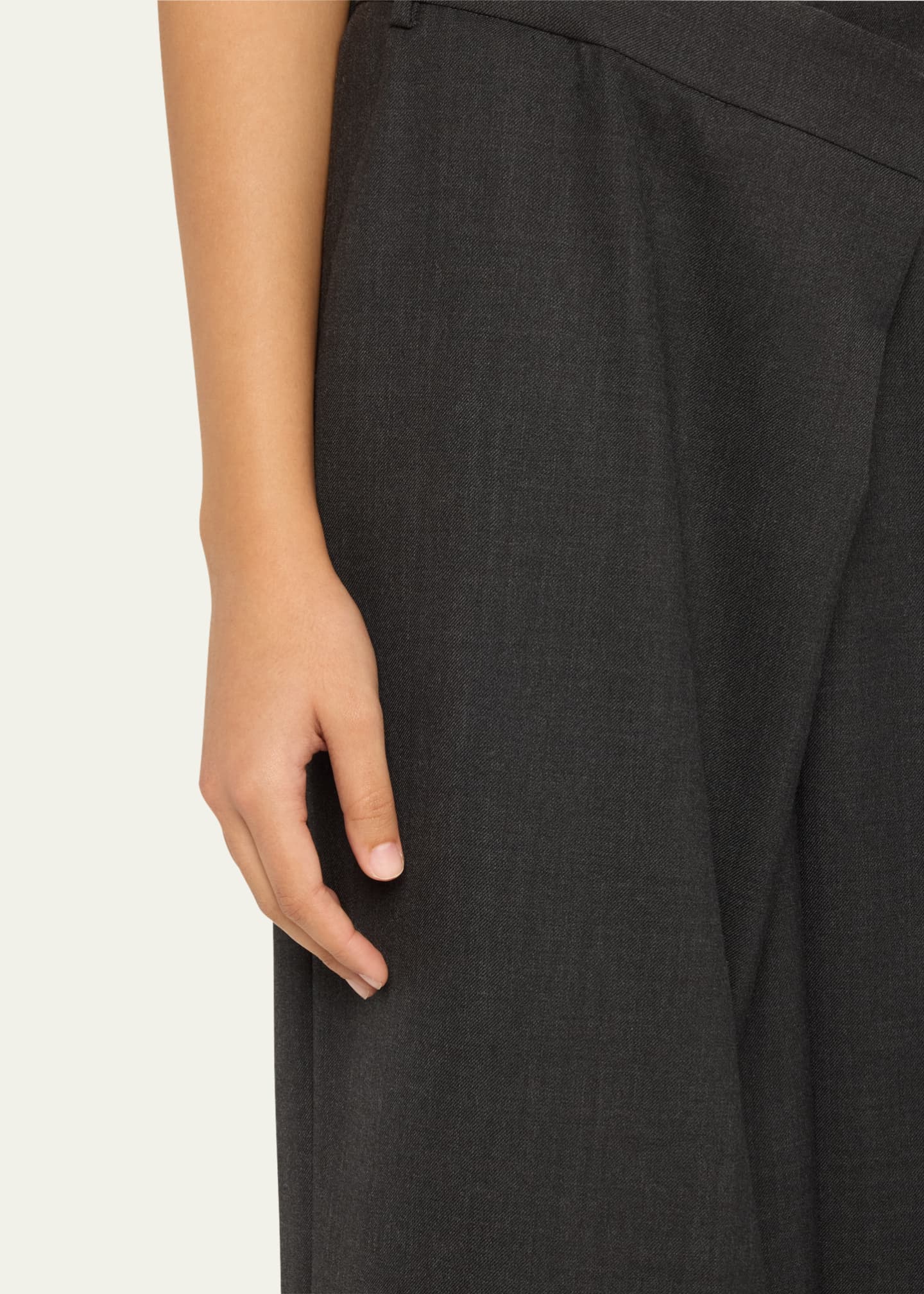 Horst Asymmetric Wool Pants - Thumbnail 5