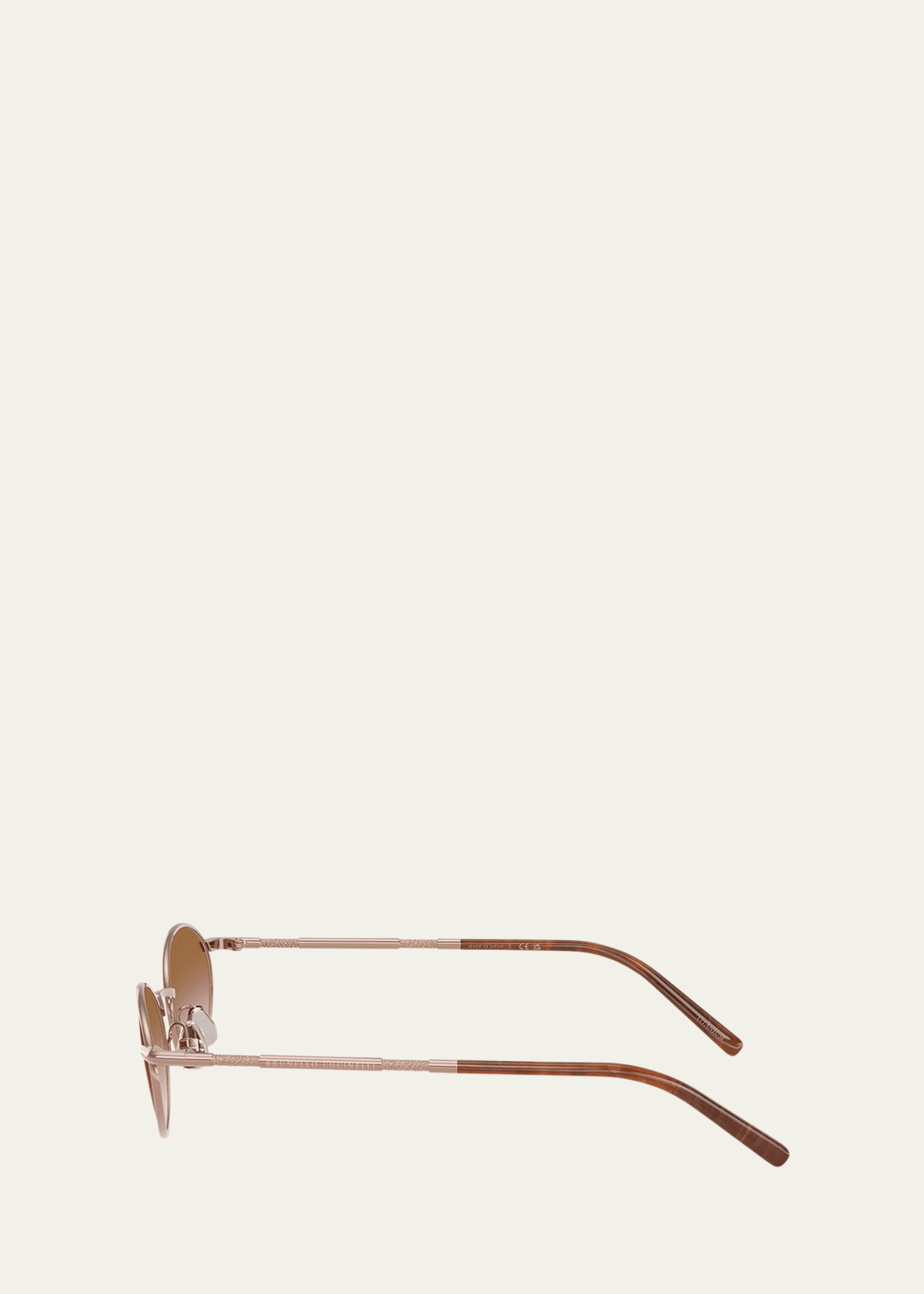 Brunello Cucinelli BC2006ST Oval Titanium Sunglasses Image 3 of 3