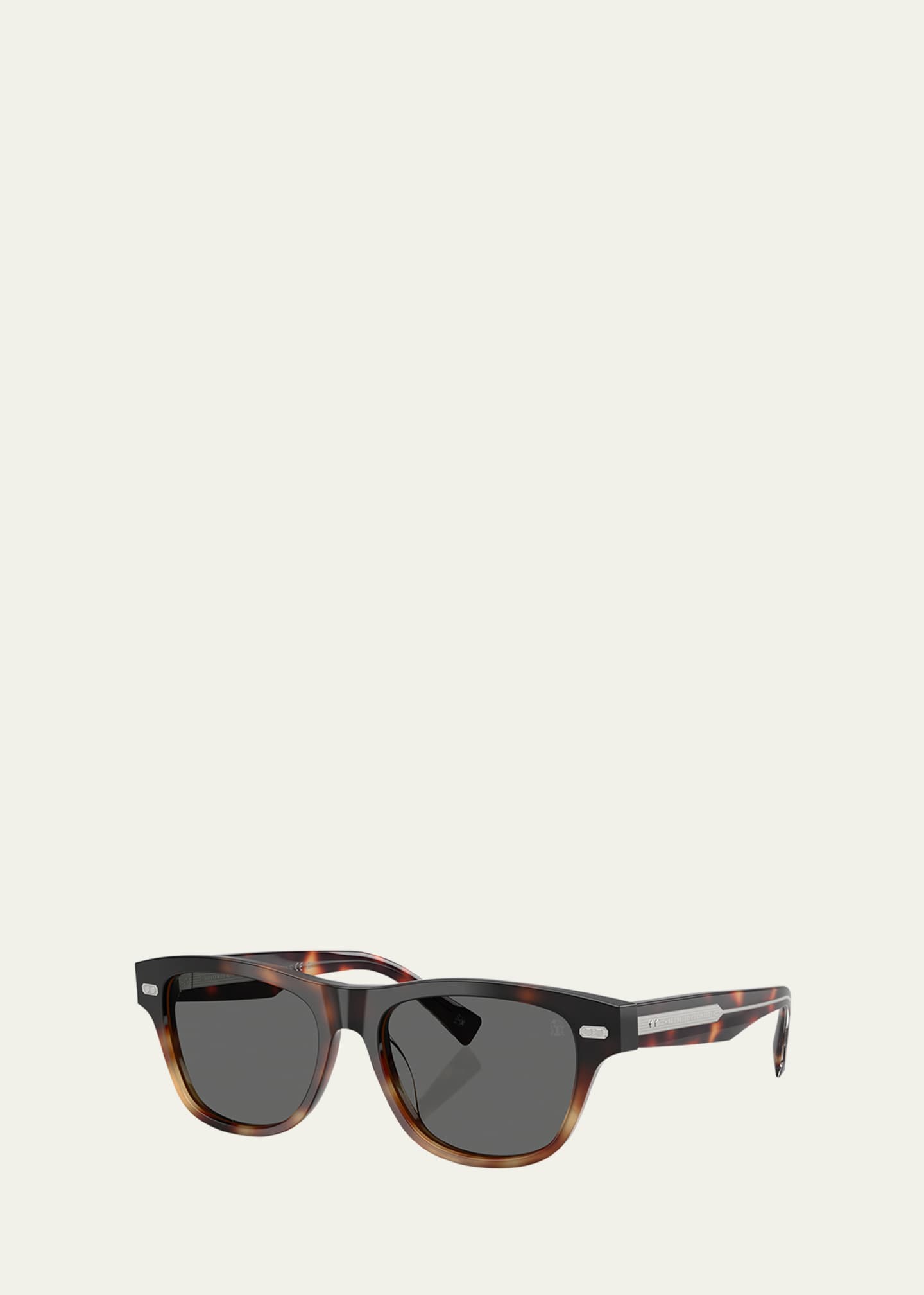 Brunello Cucinelli Men's BC3005S Rectangular Sunglasses Image 2 of 3