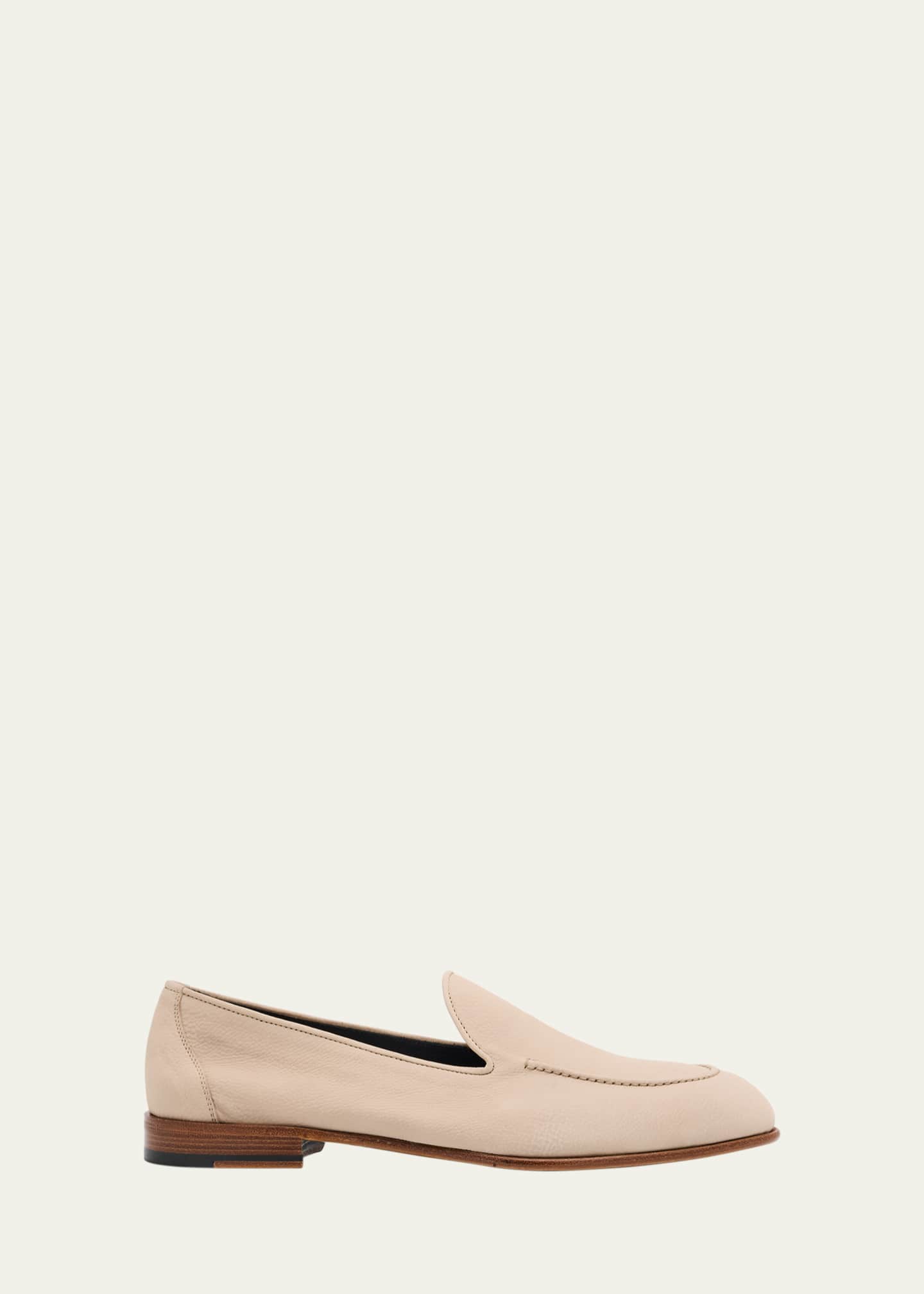 Brioni Men's Appia Nubuck Leather Loafers Image 1 of 6