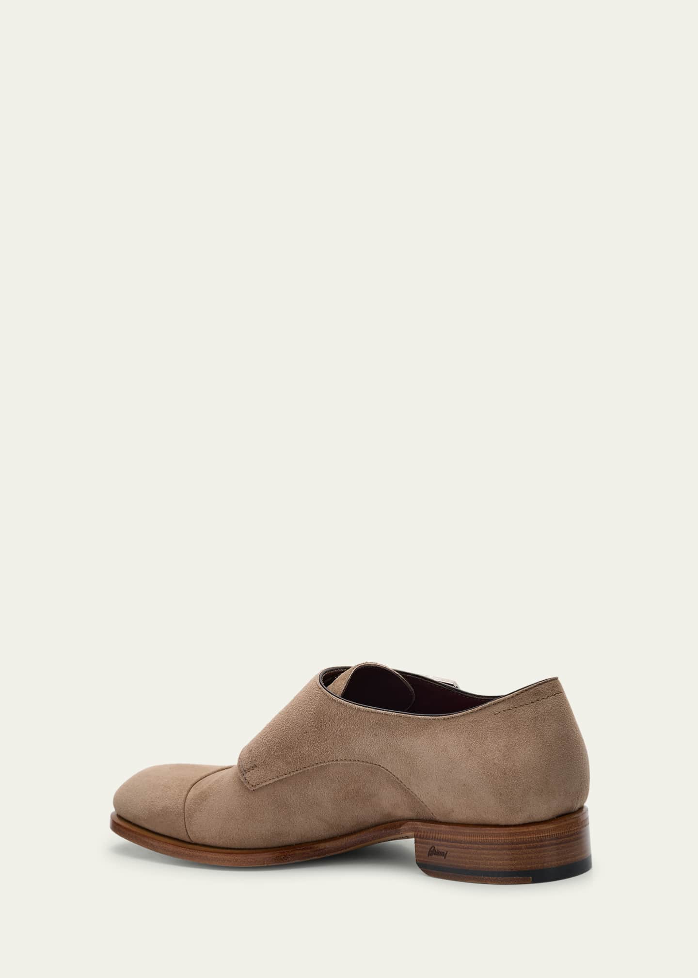 Brioni Men's Milano Leather Double-Monk Strap Loafers Image 2 of 4