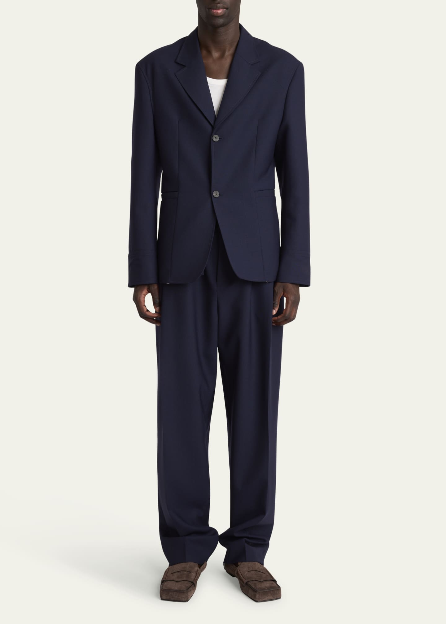 Jacquemus Men's Wool Canvas Sport Coat Image 2 of 5