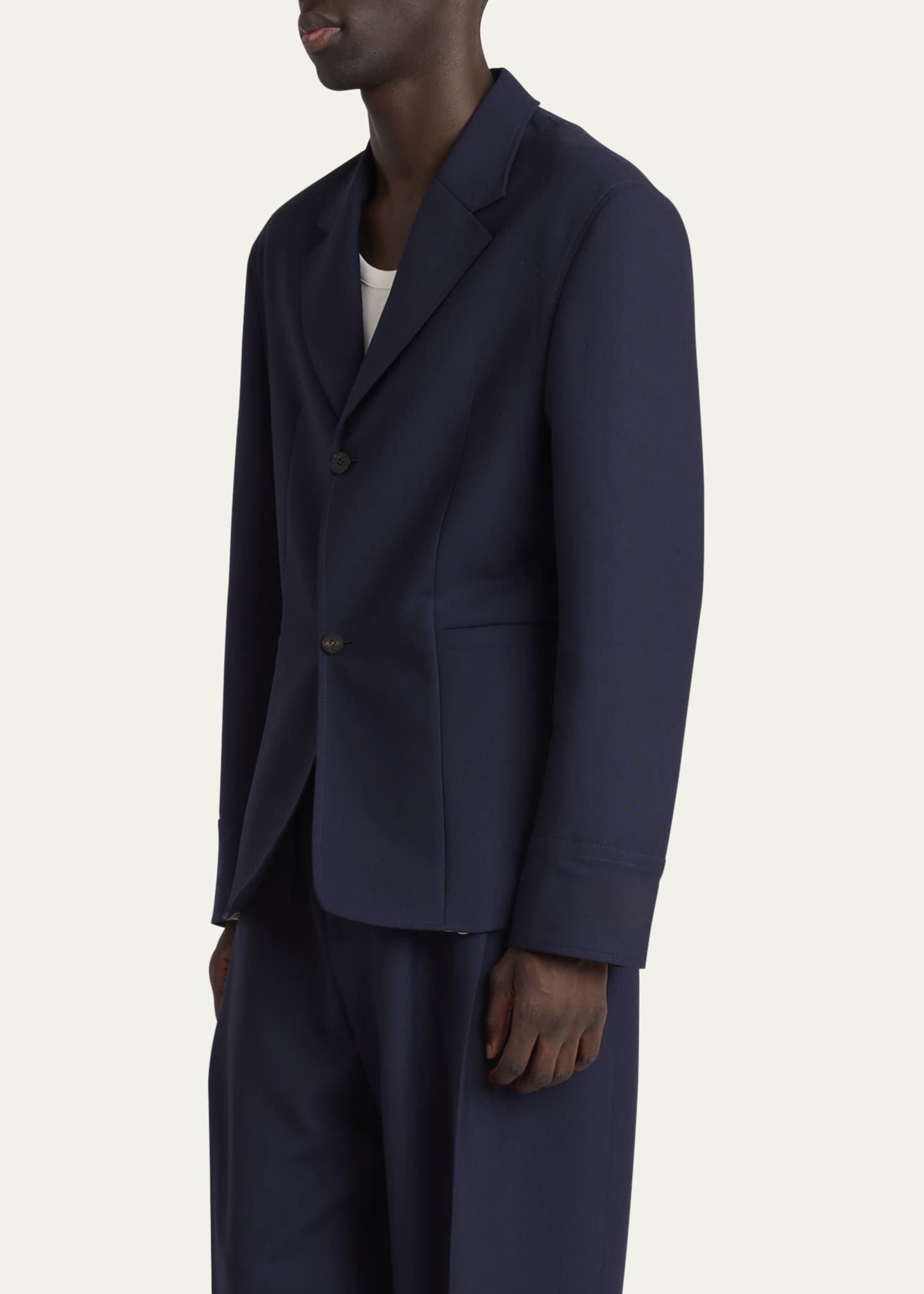 Jacquemus Men's Wool Canvas Sport Coat Image 4 of 5
