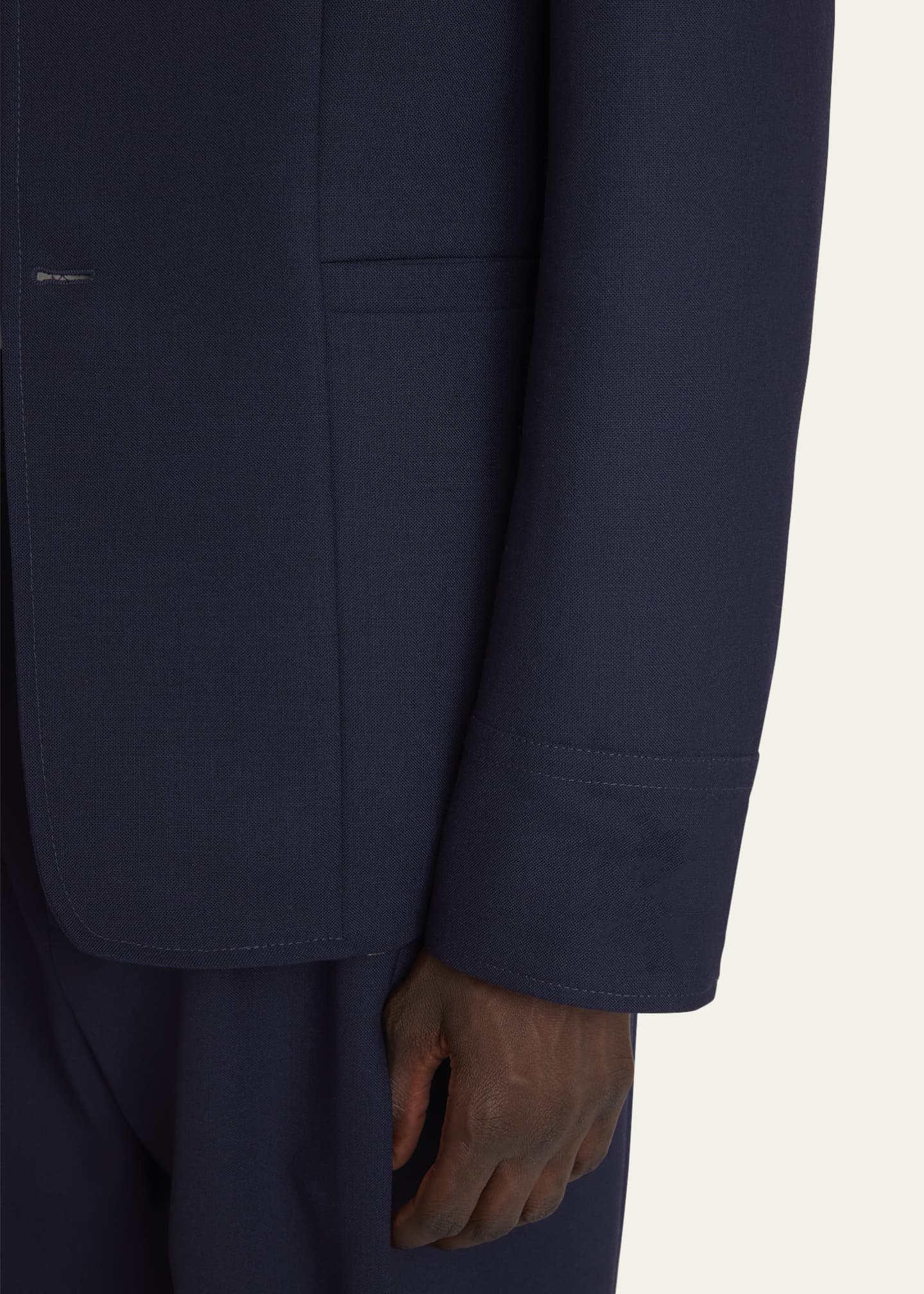 Jacquemus Men's Wool Canvas Sport Coat Image 5 of 5