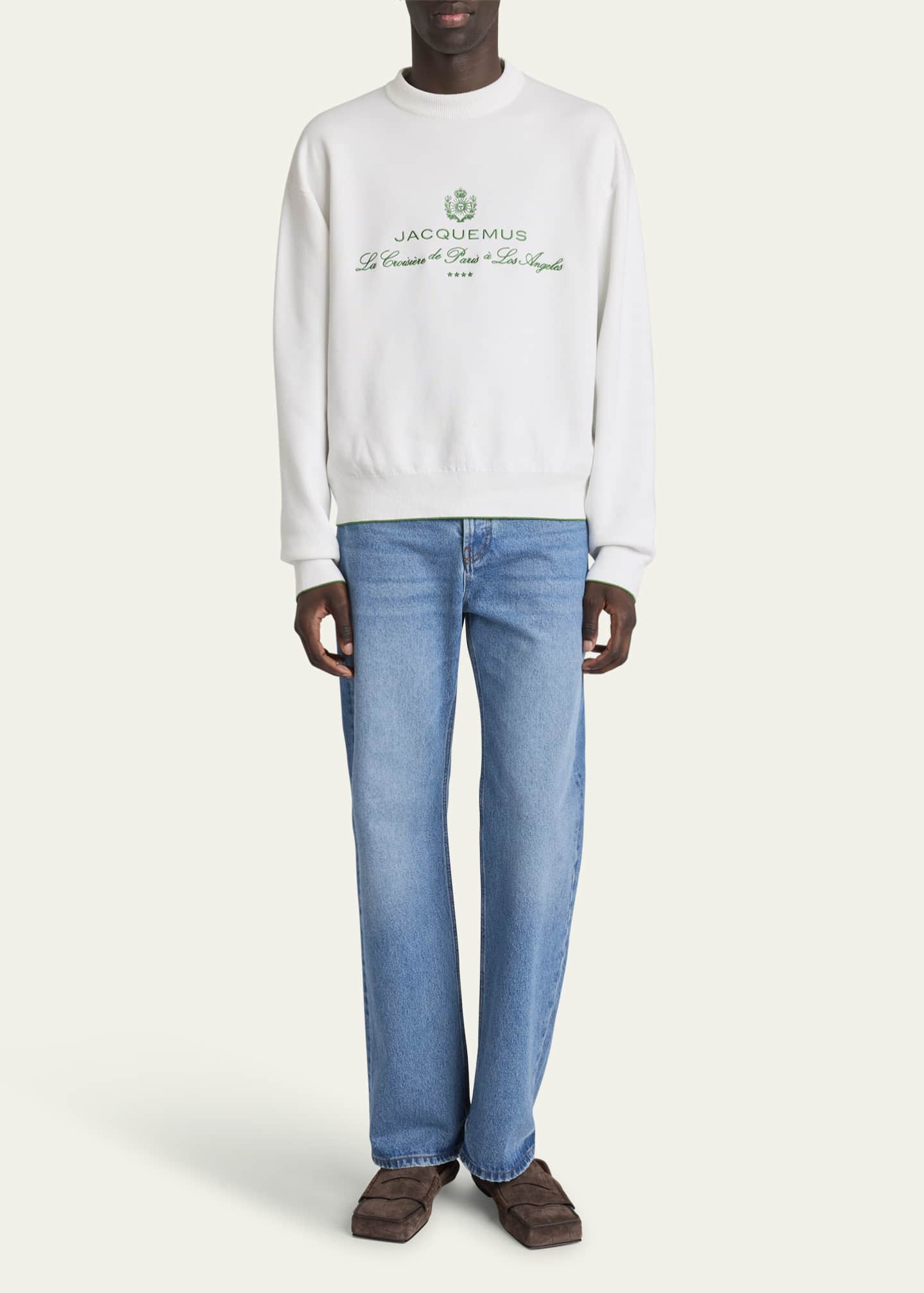 Jacquemus Men's La Maille Venice Crewneck Sweater Image 2 of 5