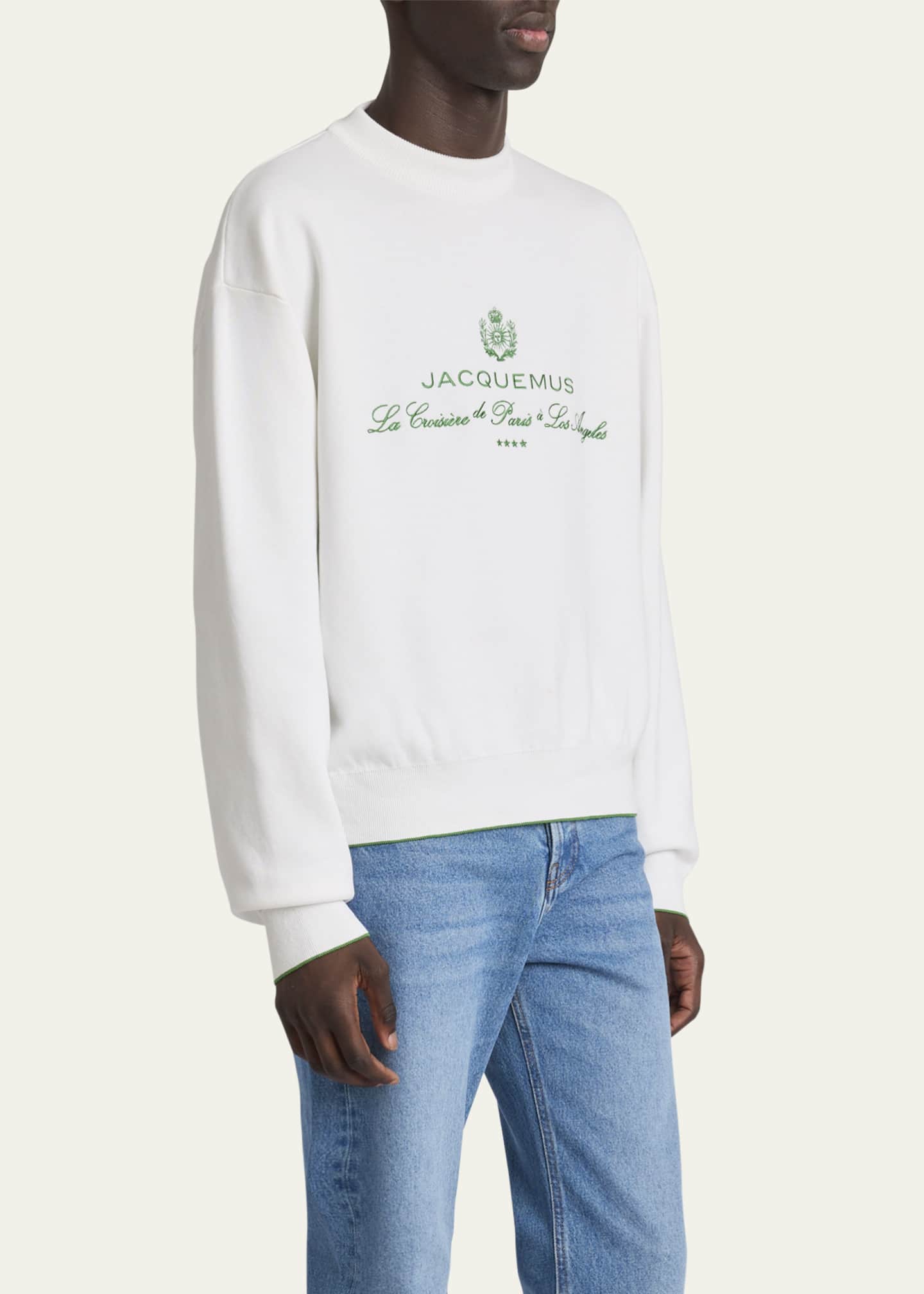 Jacquemus Men's La Maille Venice Crewneck Sweater Image 4 of 5
