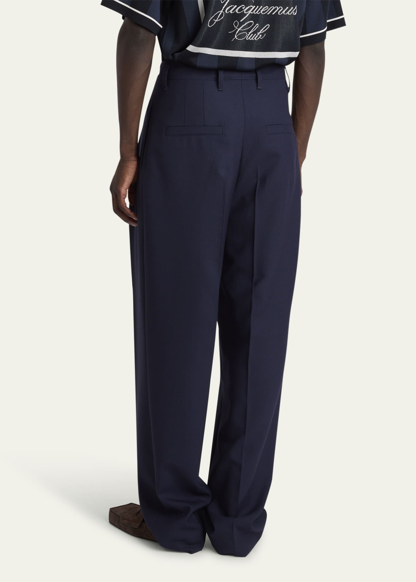 Jacquemus Men's Le Pantalon Canevas Belted Pants Image 3 of 5