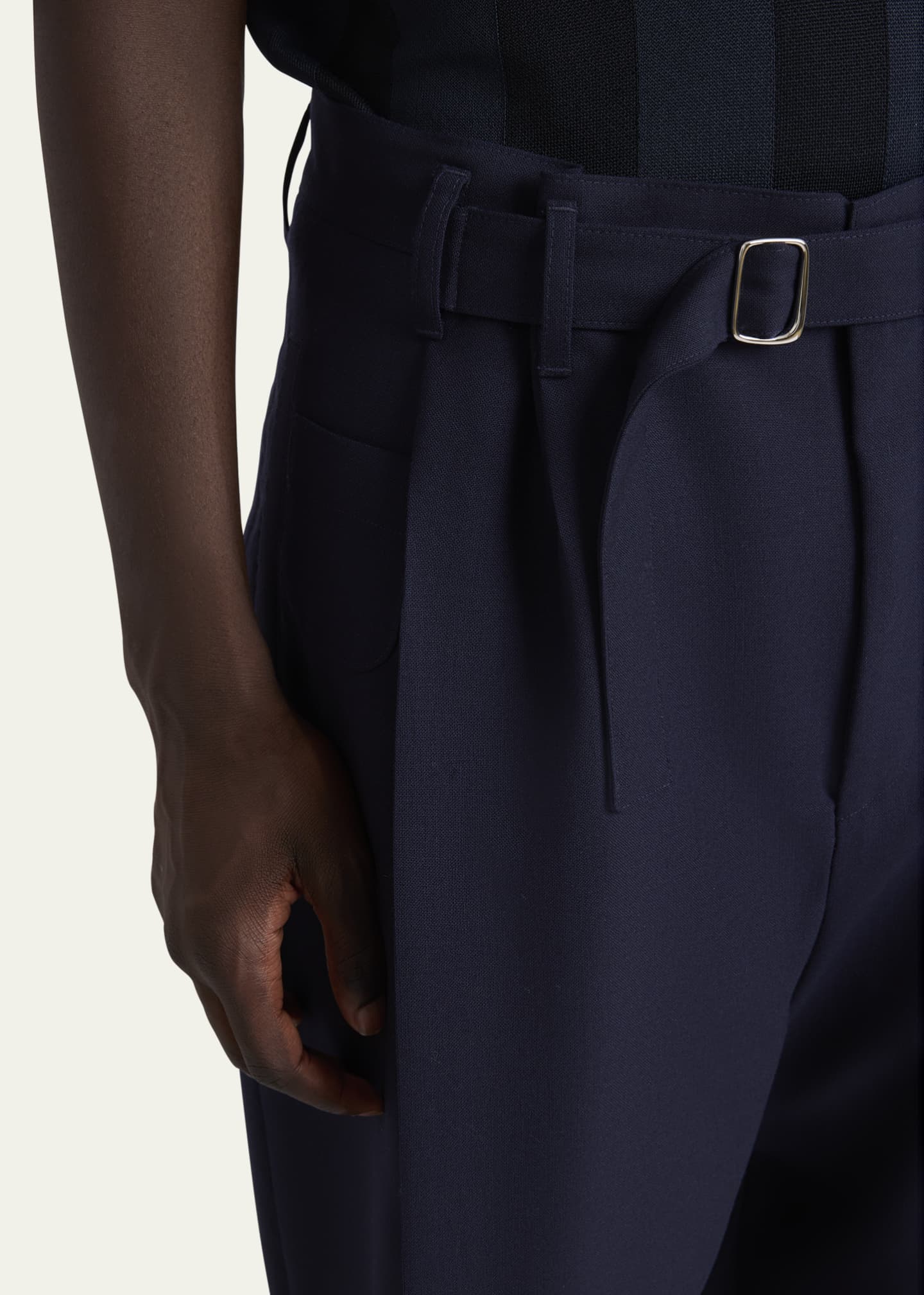 Jacquemus Men's Le Pantalon Canevas Belted Pants Image 5 of 5
