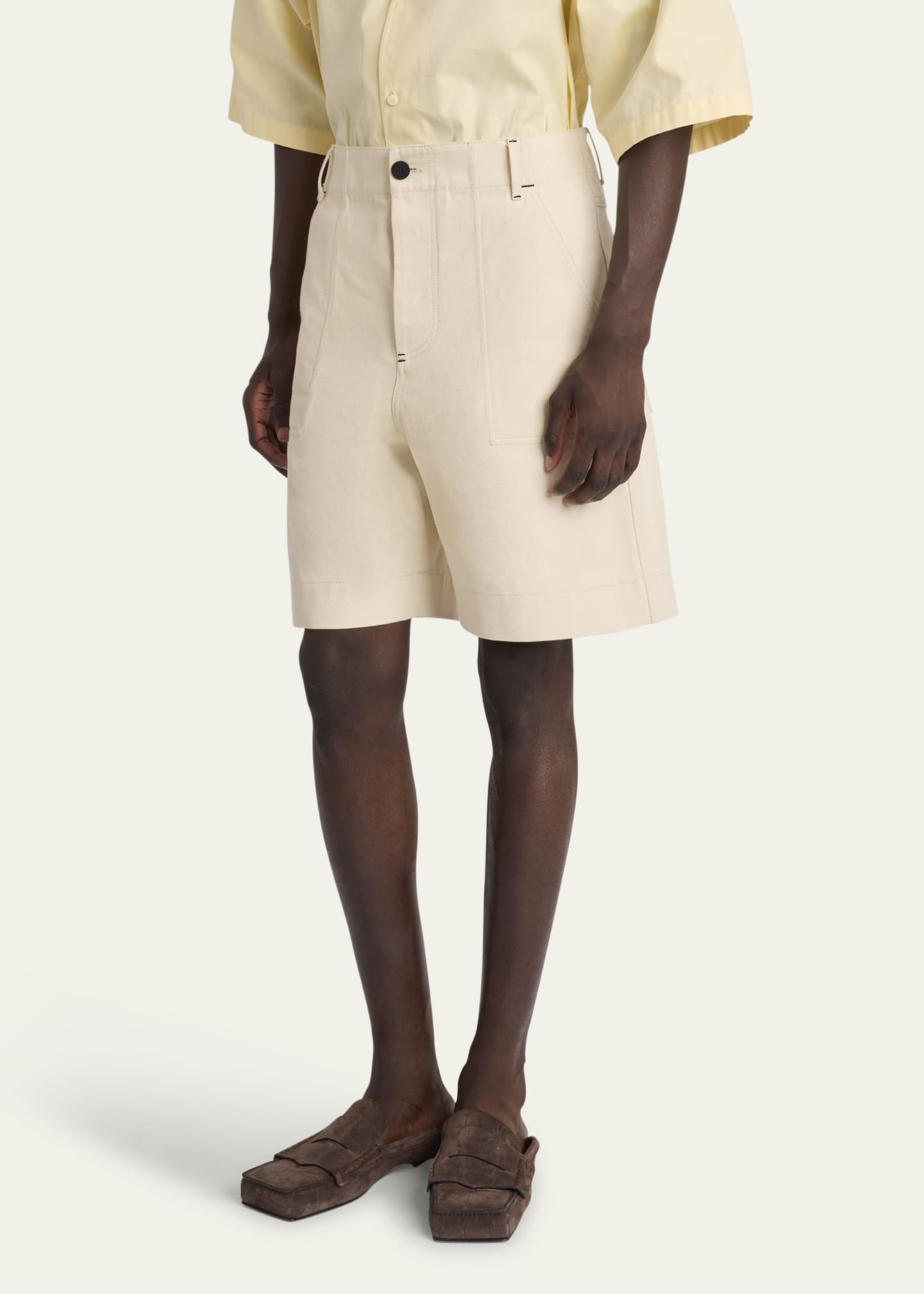 Jacquemus Men's Le Short De-Nimes Bermuda Shorts Image 4 of 5