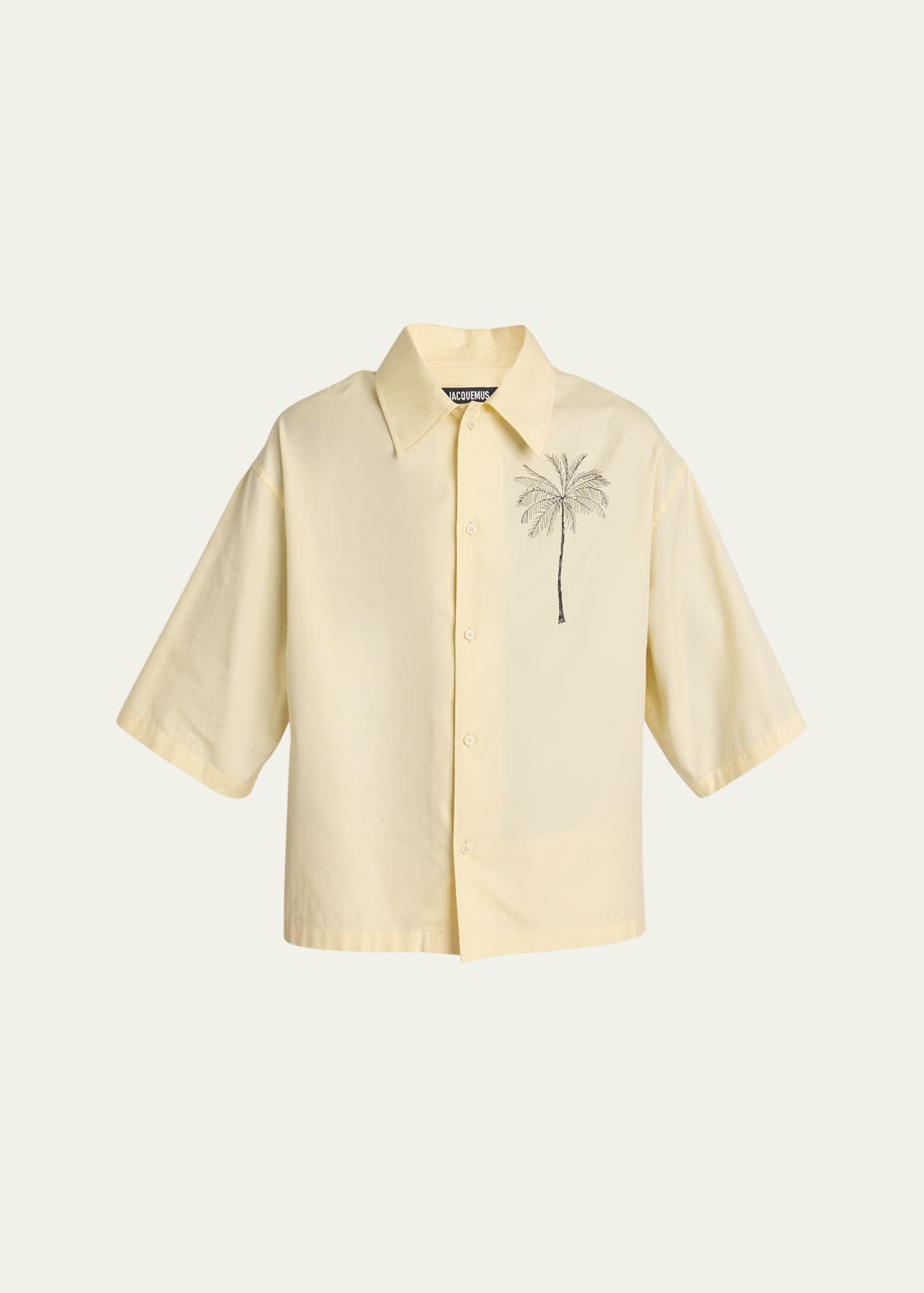 Jacquemus Men's La Chemise Aloe Short-Sleeve Shirt Image 1 of 5