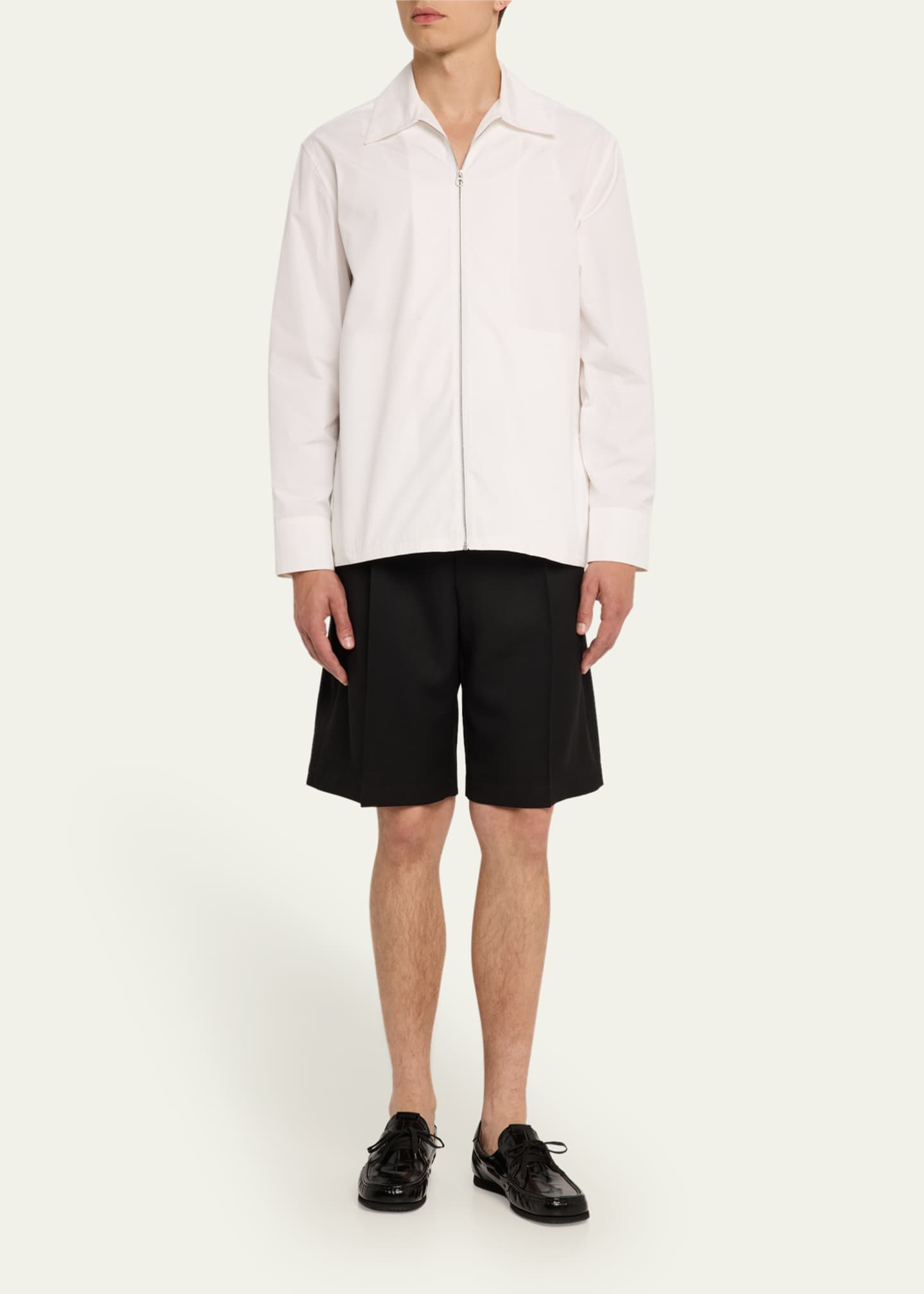 Jacquemus Men's Les Batto Calfskin Boat Shoes Image 3 of 6