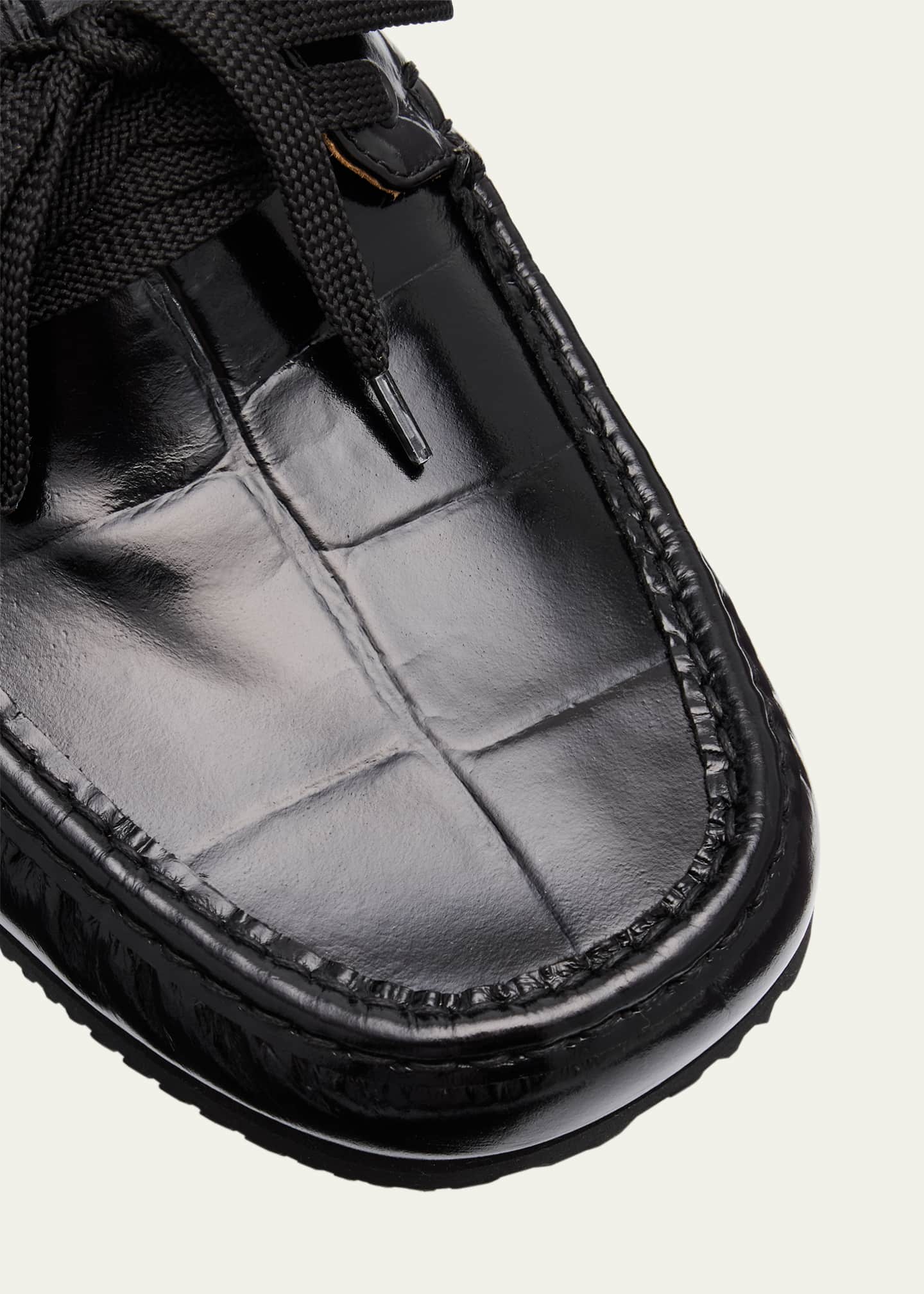 Jacquemus Men's Les Batto Calfskin Boat Shoes Image 5 of 6