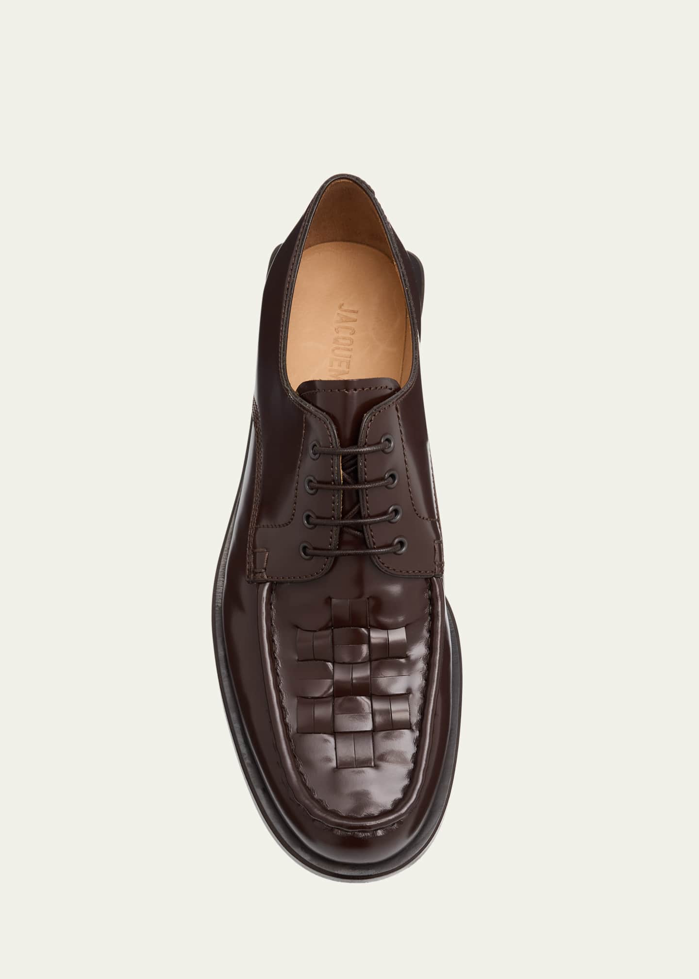 Jacquemus Men's Les Derbies Tressees Calfskin Derby Shoes Image 4 of 4