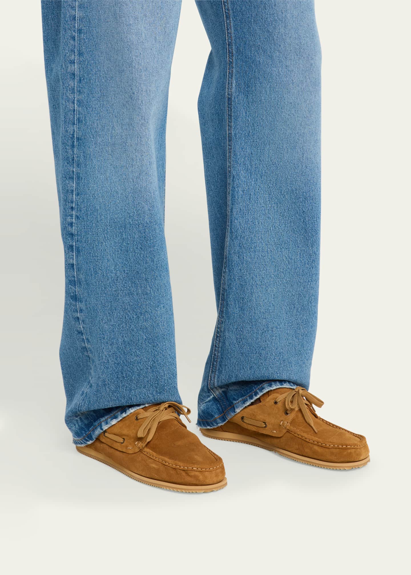 Jacquemus Men's Les Batto Suede Boat Shoes Image 2 of 6