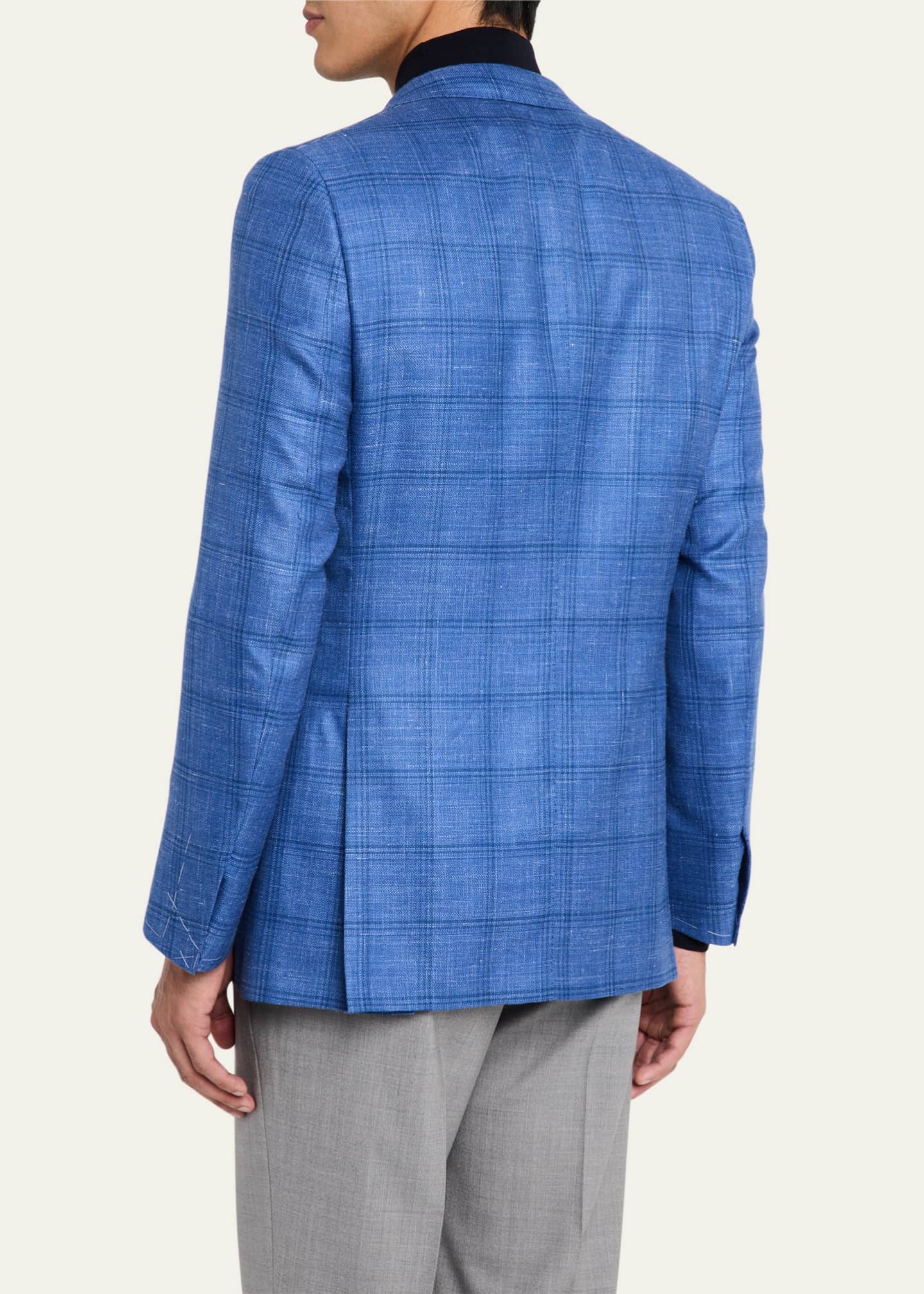 Brioni Men's Windowpane Sport Coat Image 3 of 8